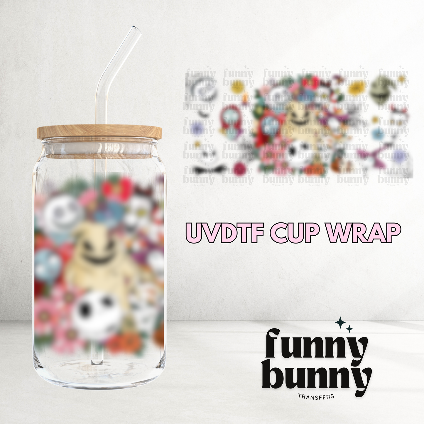 Floral NBC - 16oz UVDTF Cup Wrap