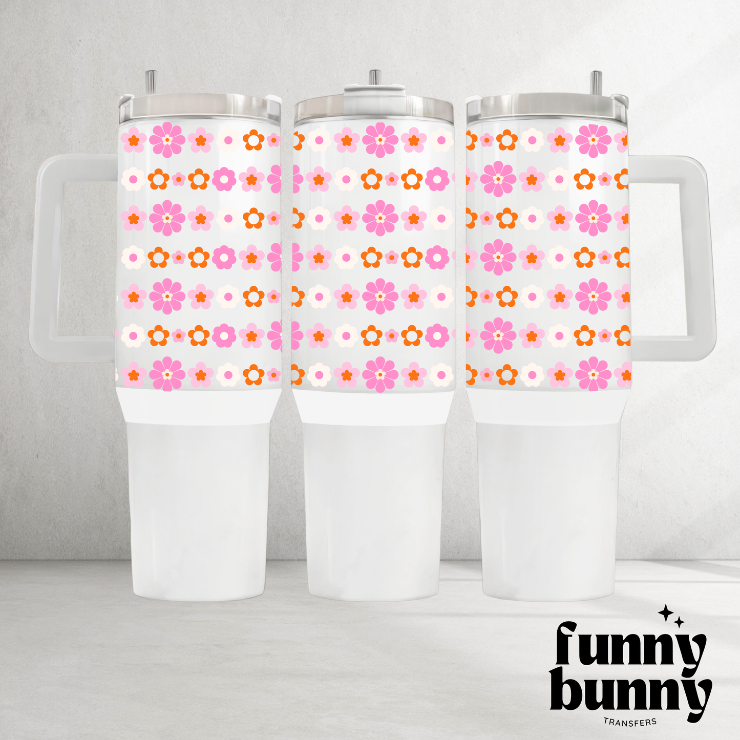 Floral Spring Charms - 40oz UVDTF Tumbler Wrap