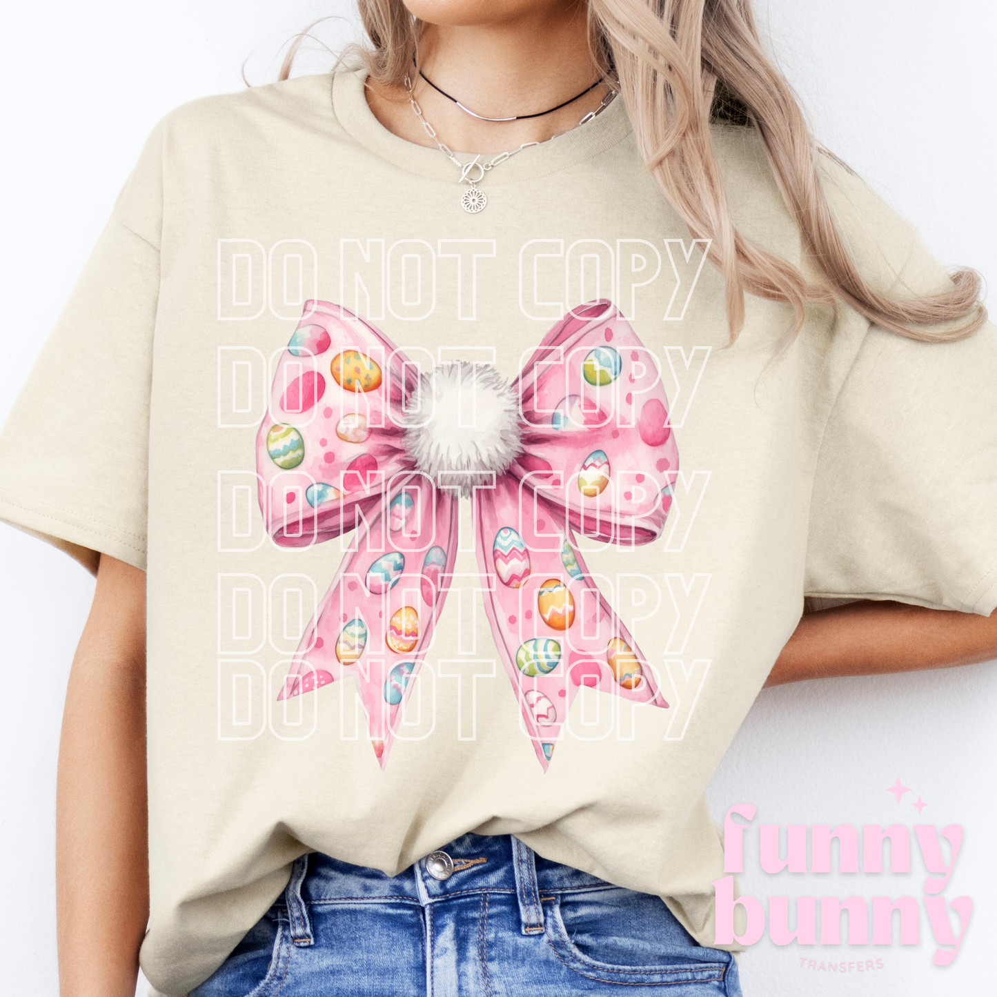 Fluffy Bunny Bow - DTF Transfer
