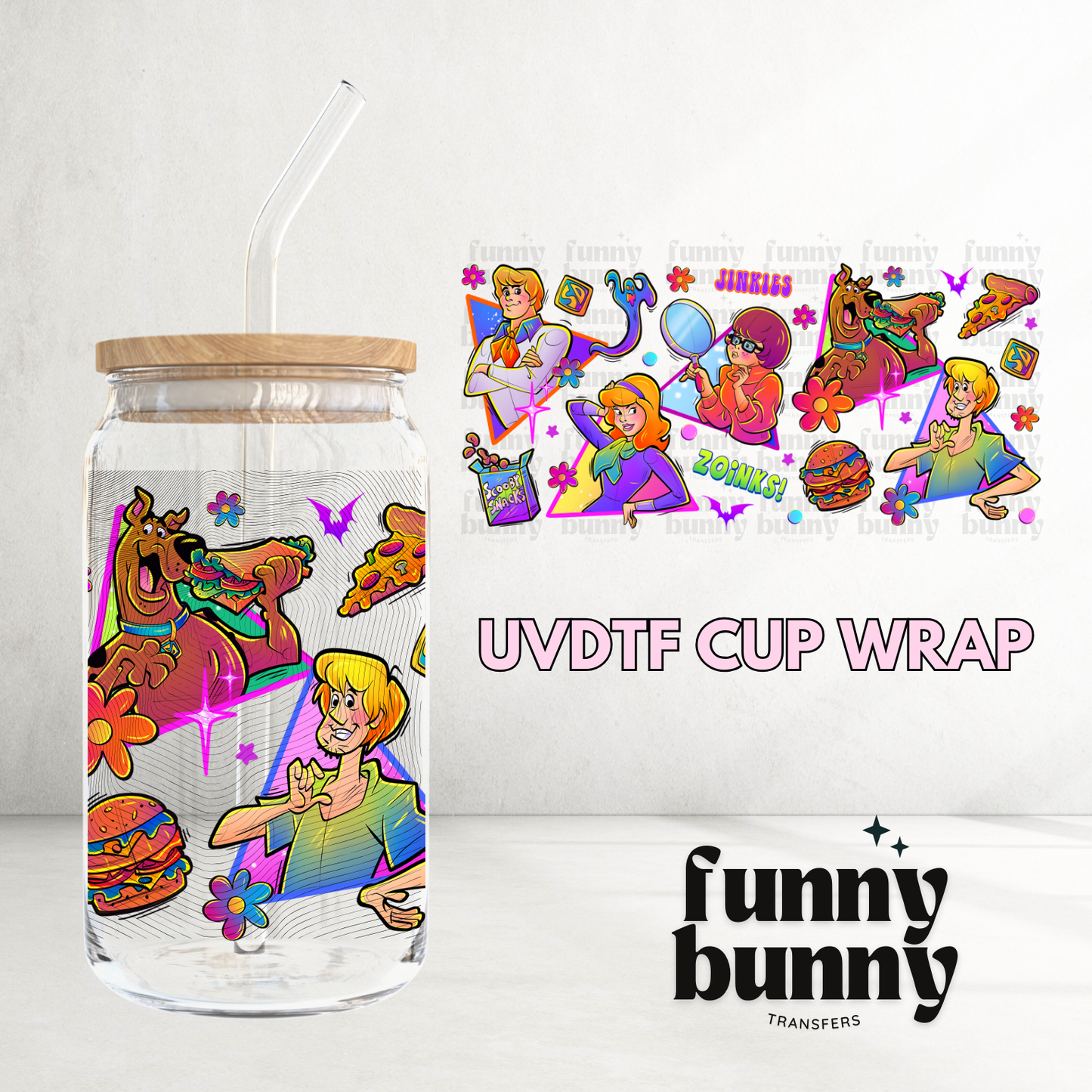 Food Junkies - 16oz UVDTF Cup Wrap