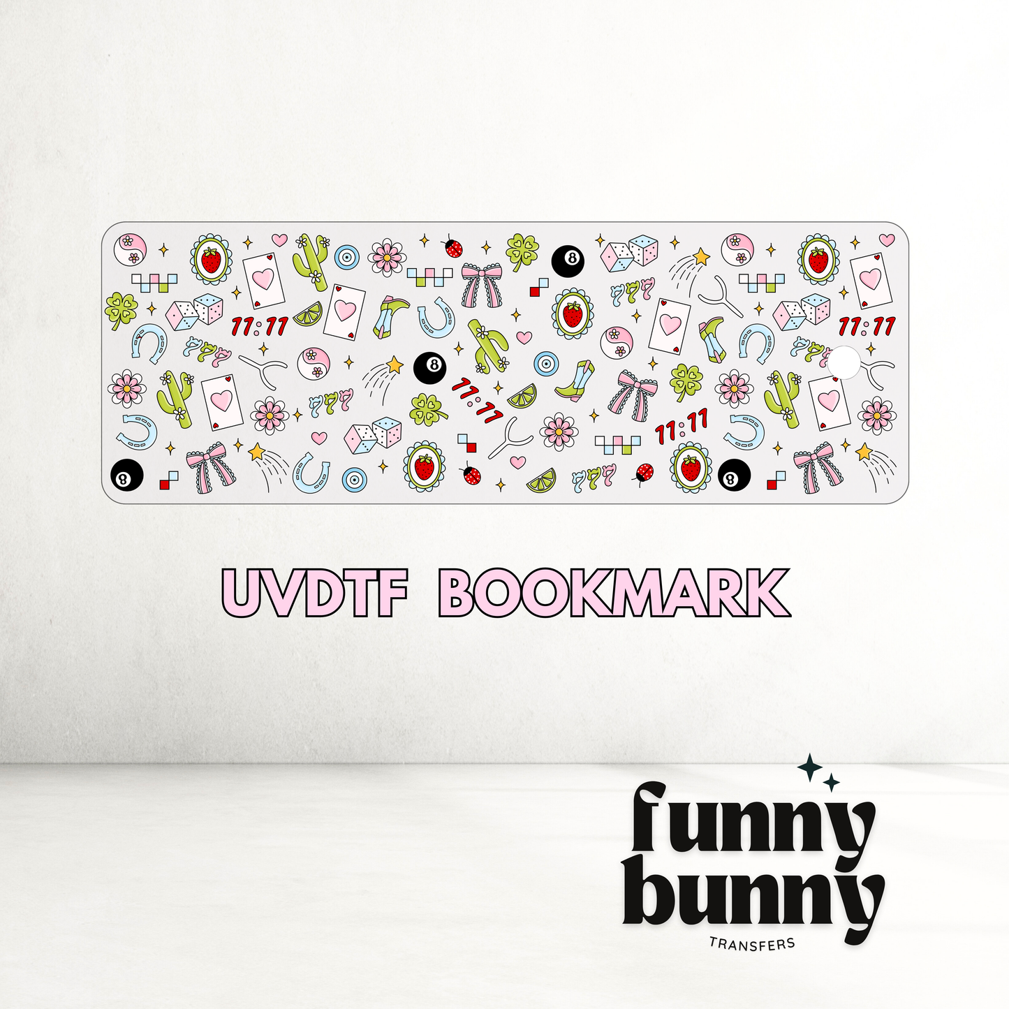 Forever Lucky - UVDTF Bookmark Decal