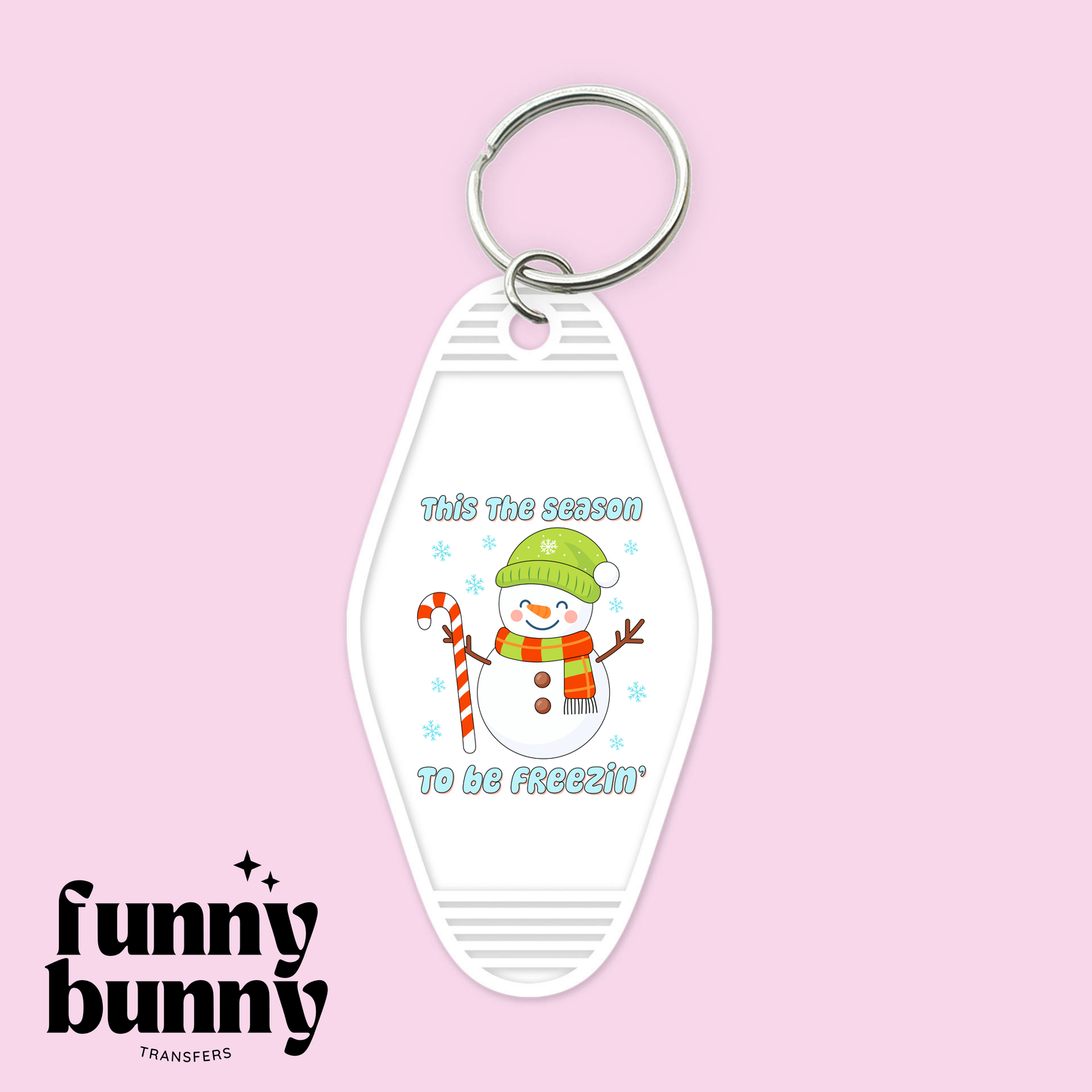 Freezin Season - Motel Keychain