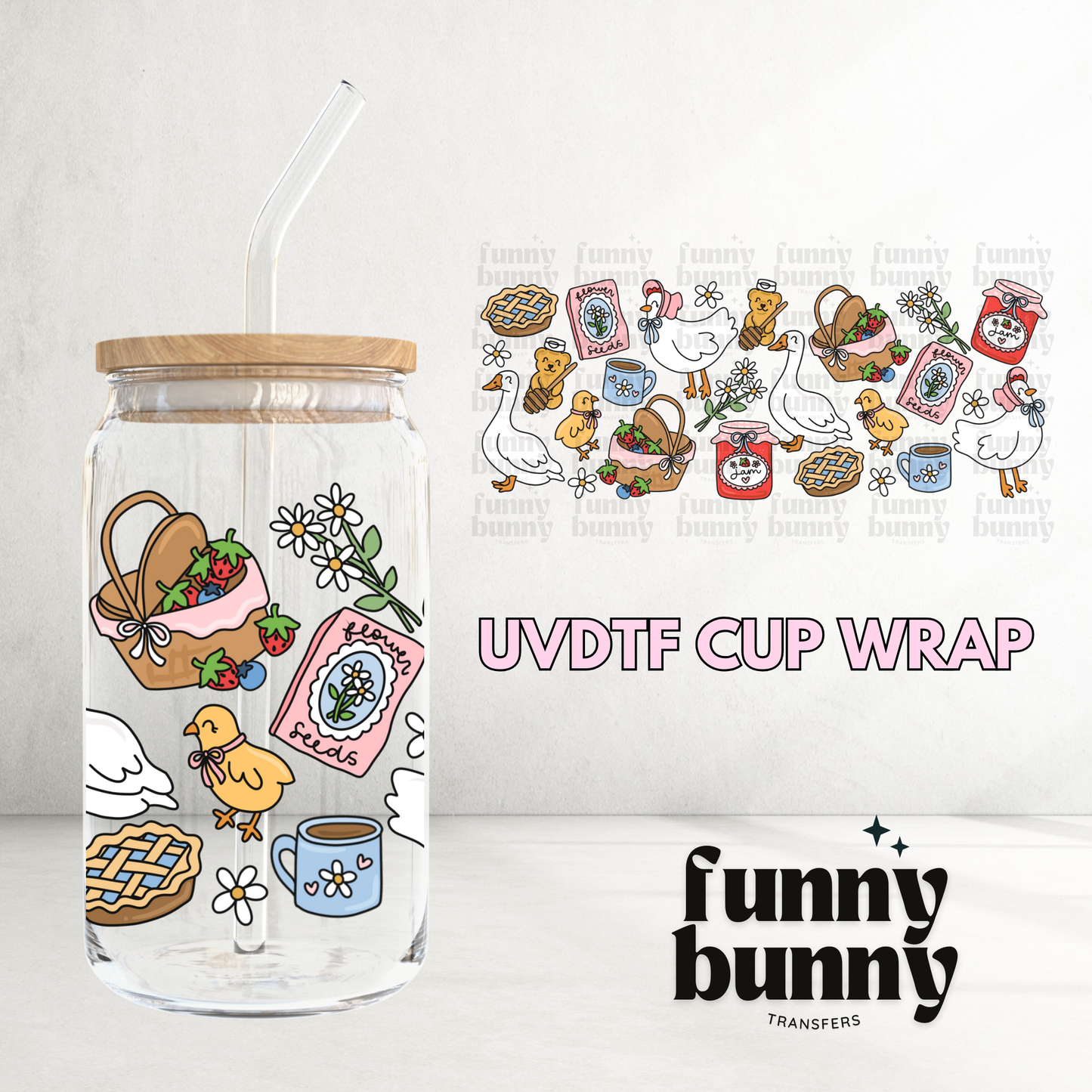 Fruit Basket - 16oz UVDTF Cup Wrap