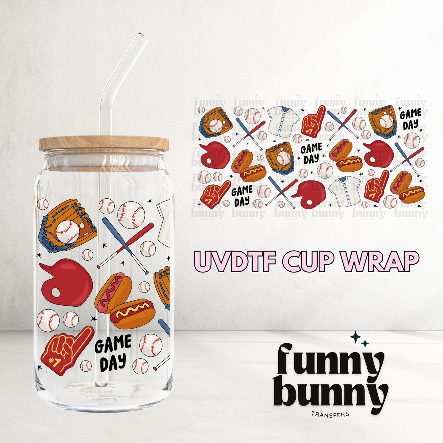 Game Day Swag - 16oz UVDTF Cup Wrap