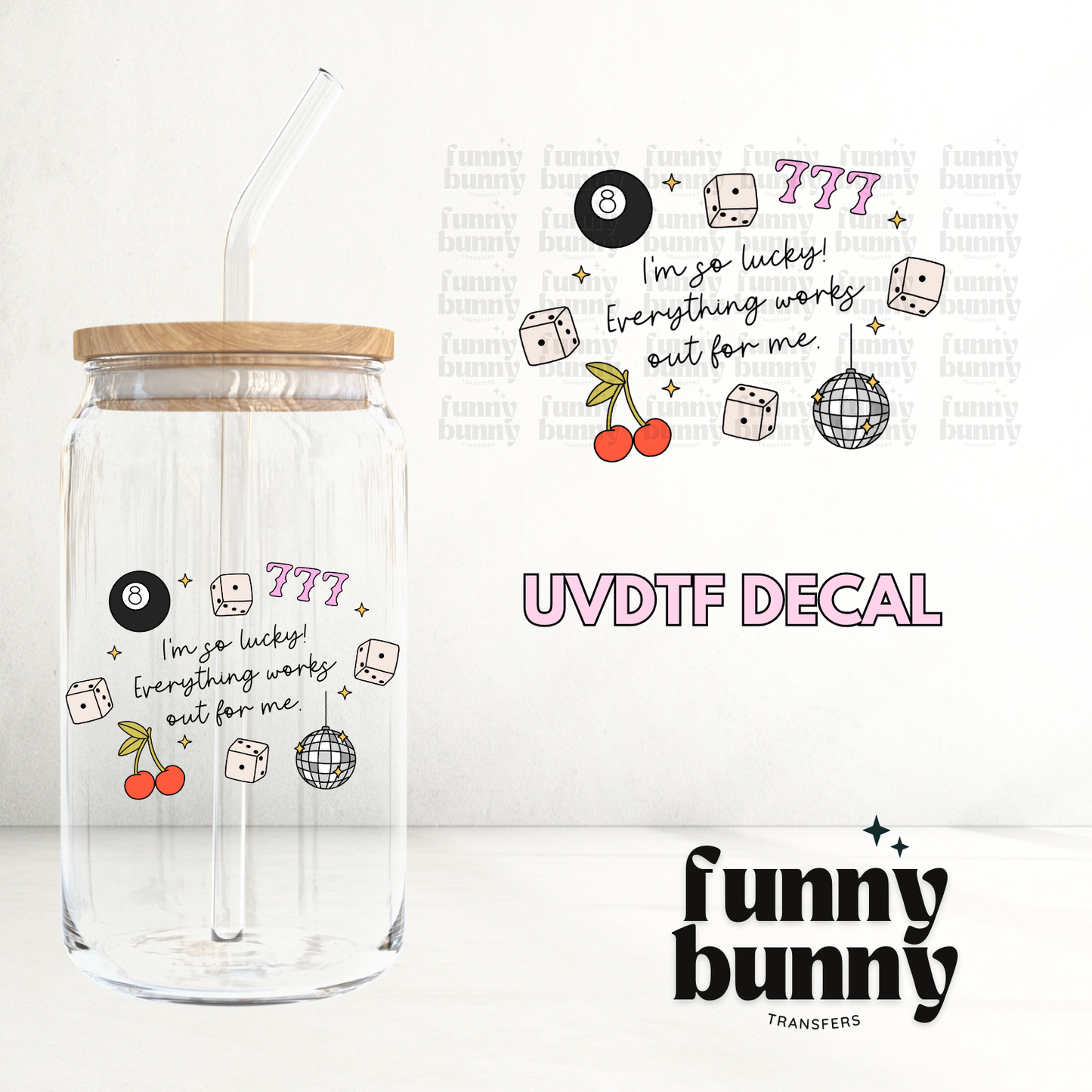 Go Lucky 777 - UVDTF Decal