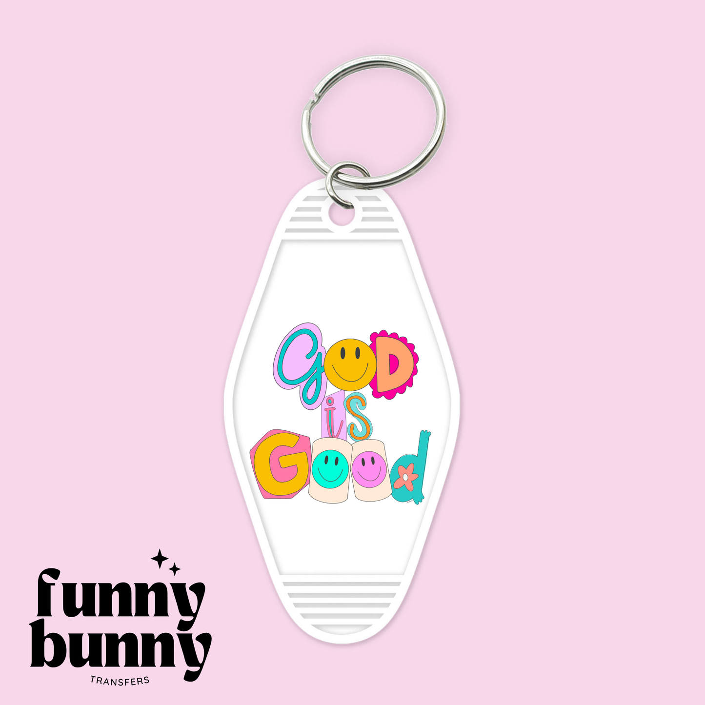 Retro God Is Good - Motel Keychain