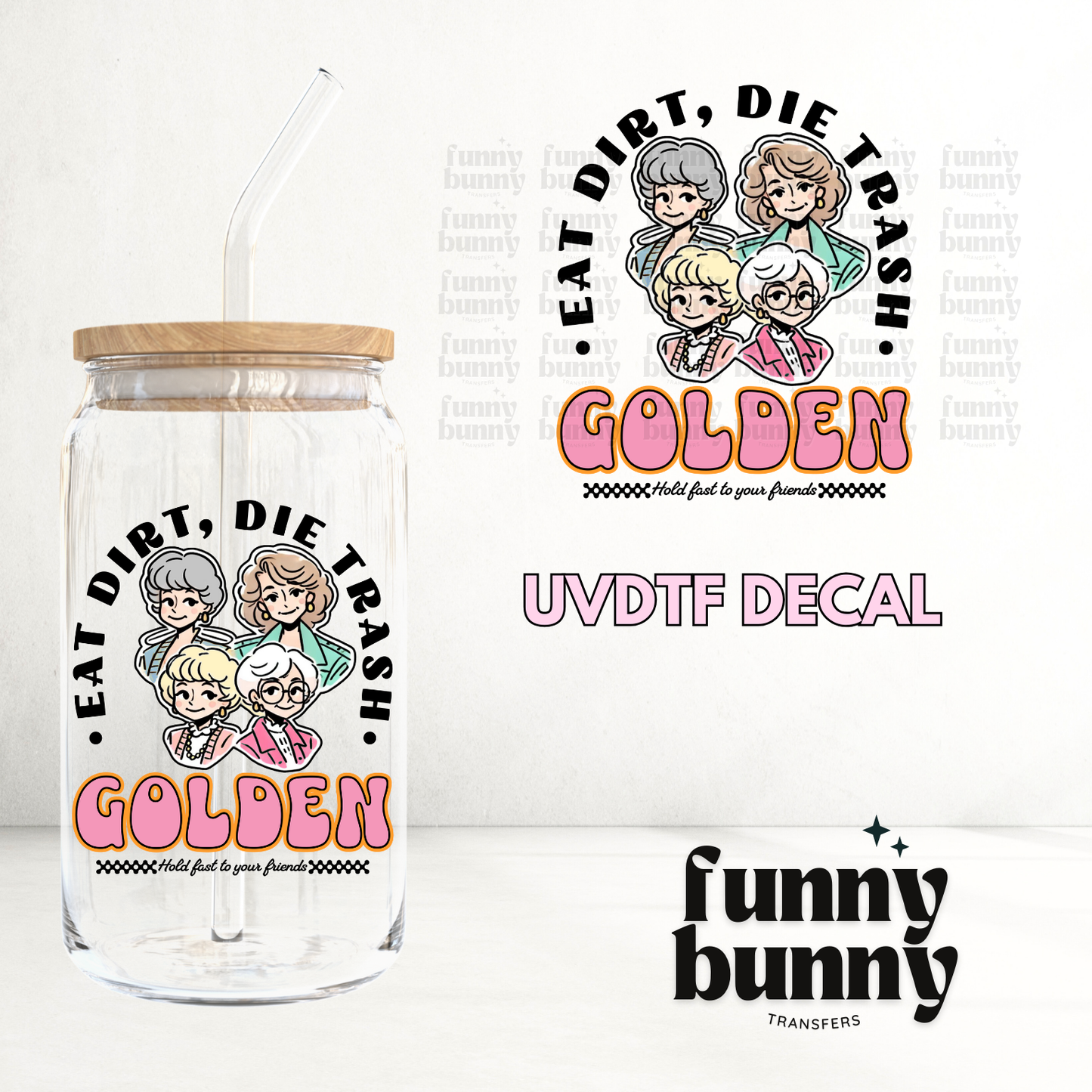 Golden - UVDTF Decal