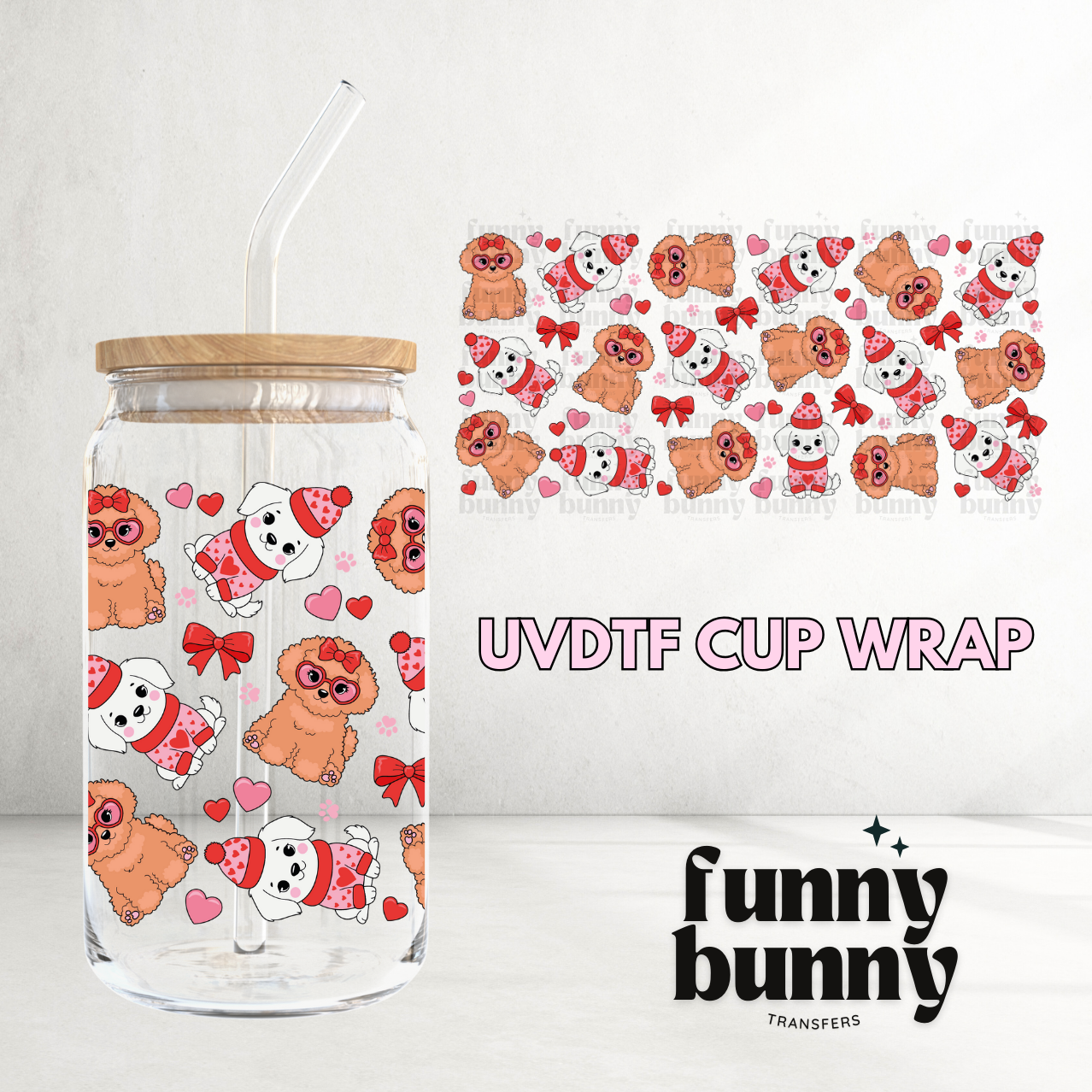 Golden Doodle Cuties - 16oz UVDTF Cup Wrap