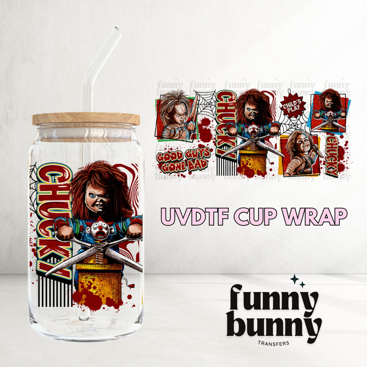 Good Guys Gone Bad - 16oz UVDTF Cup Wrap