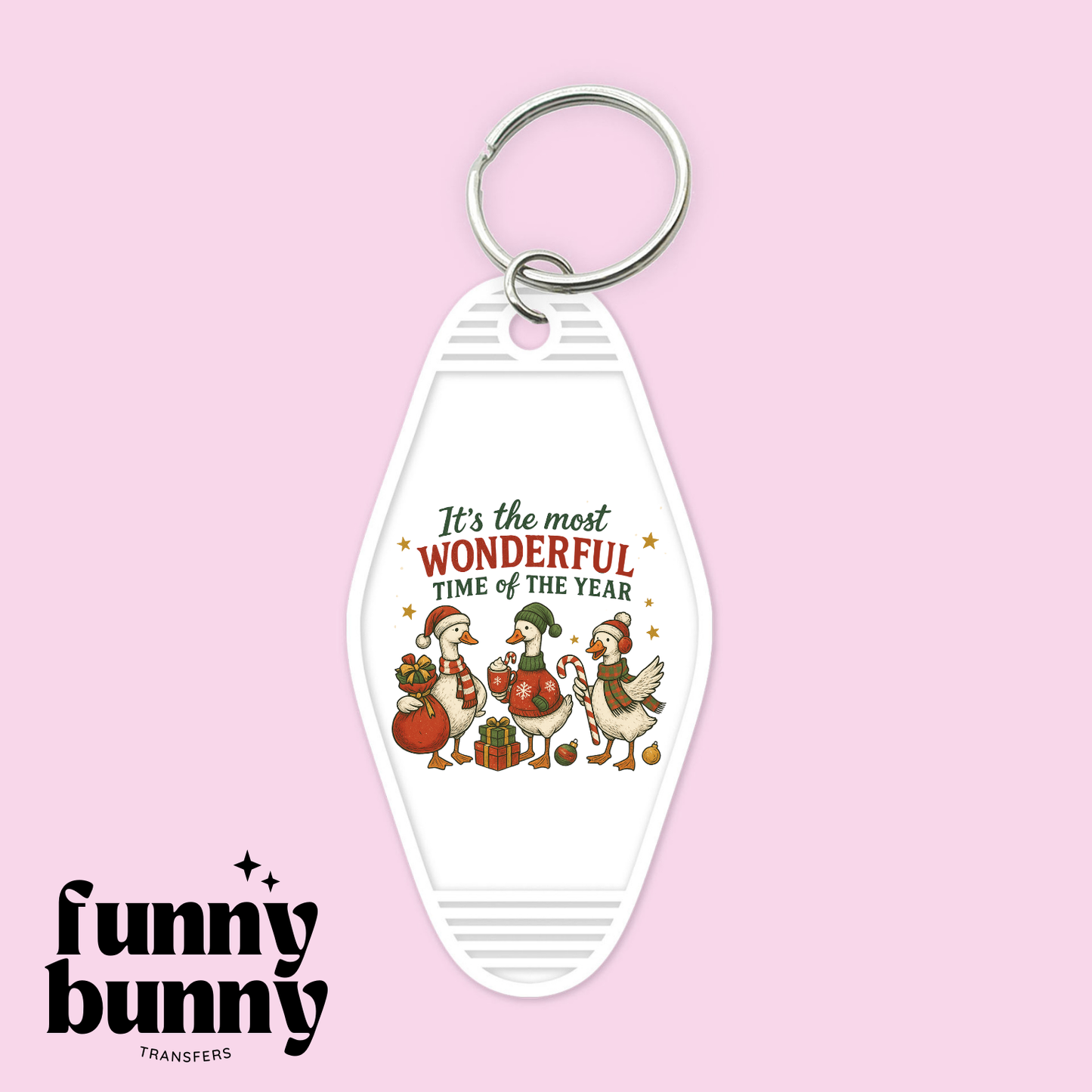 Goose Xmas Year - Motel Keychain