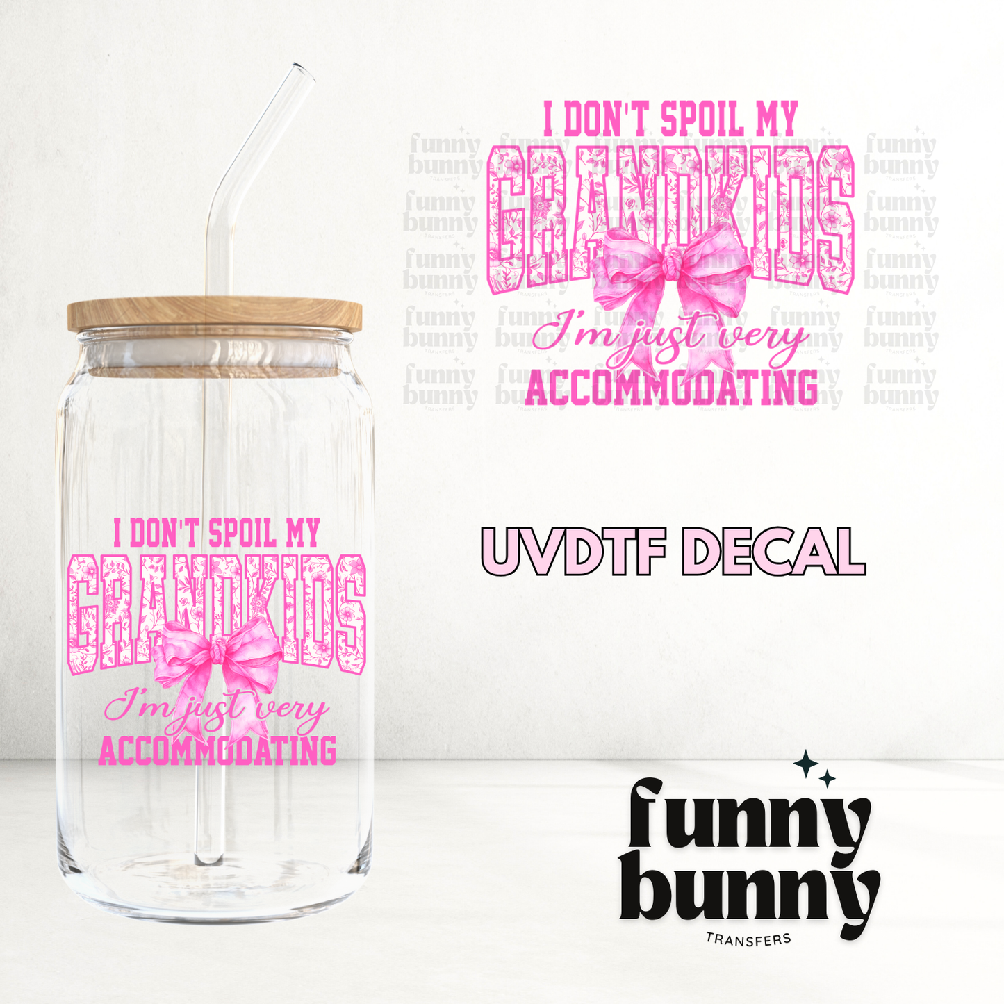 Grandkids Pink - UVDTF Decal