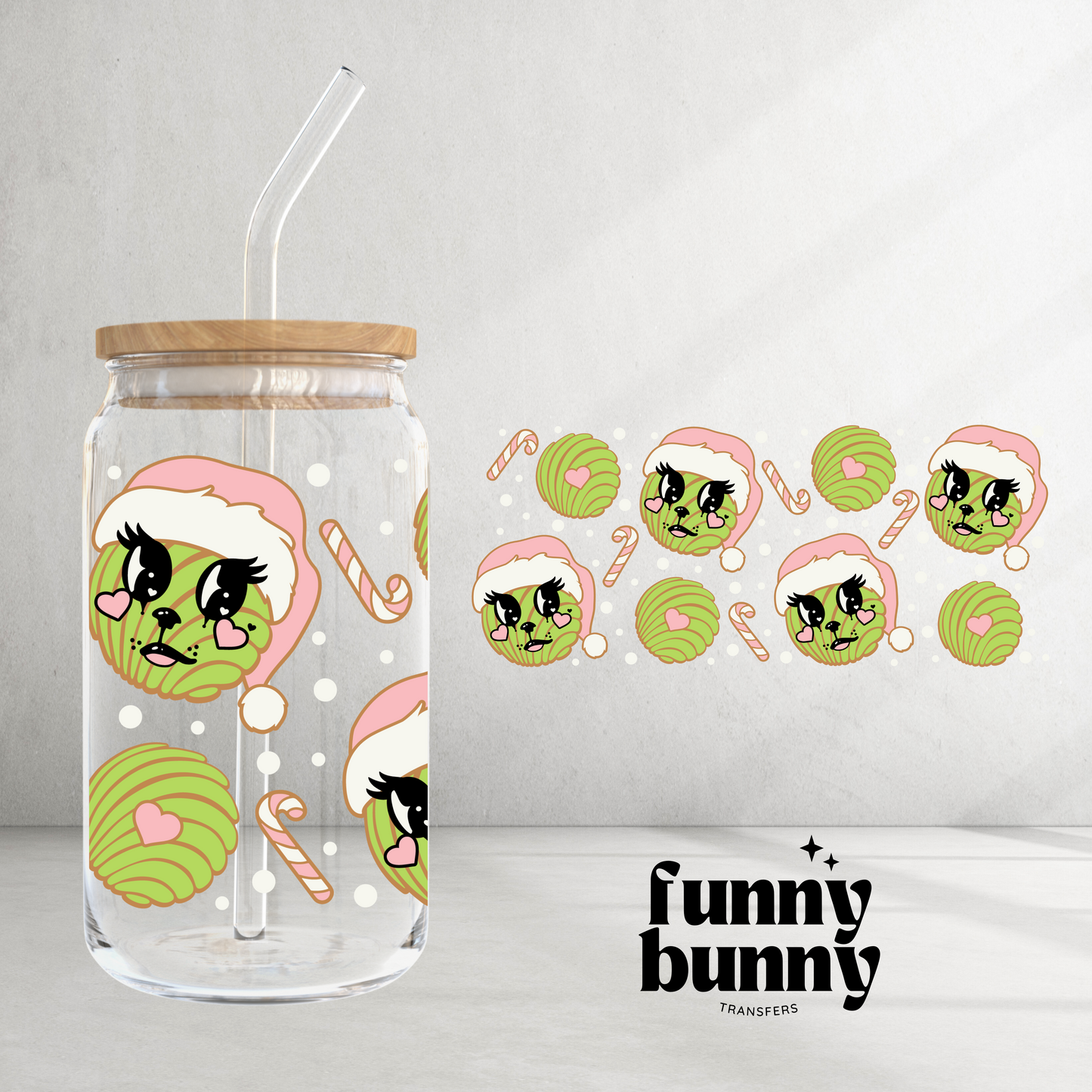 Green Guy Conchita - 16oz UVDTF Cup Wrap