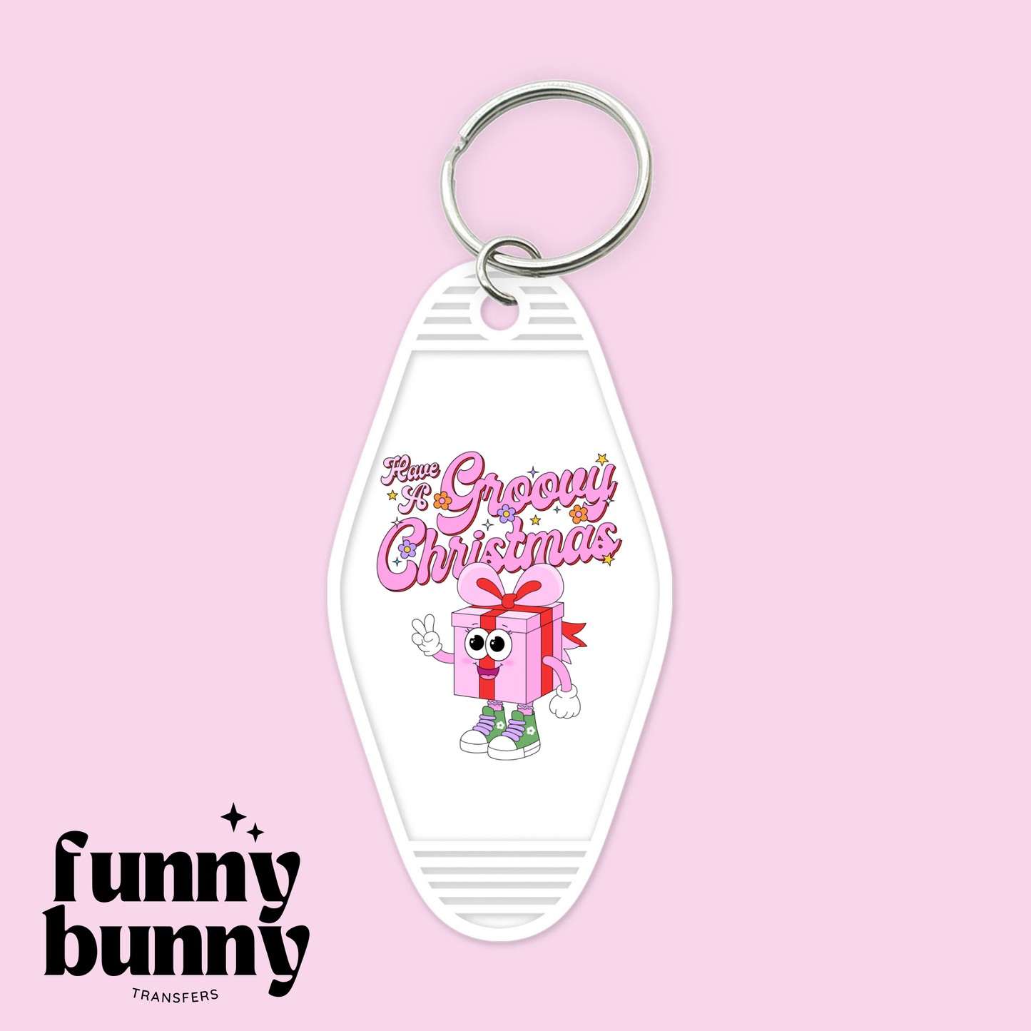 Groovy Christmas Gift - Motel Keychain