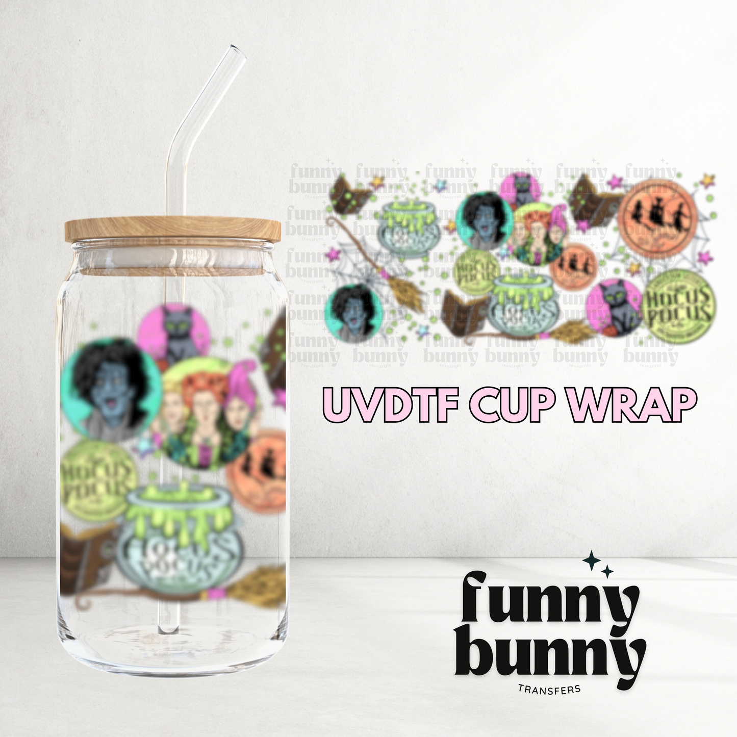 Witch Sisters - 16oz UVDTF Cup Wrap