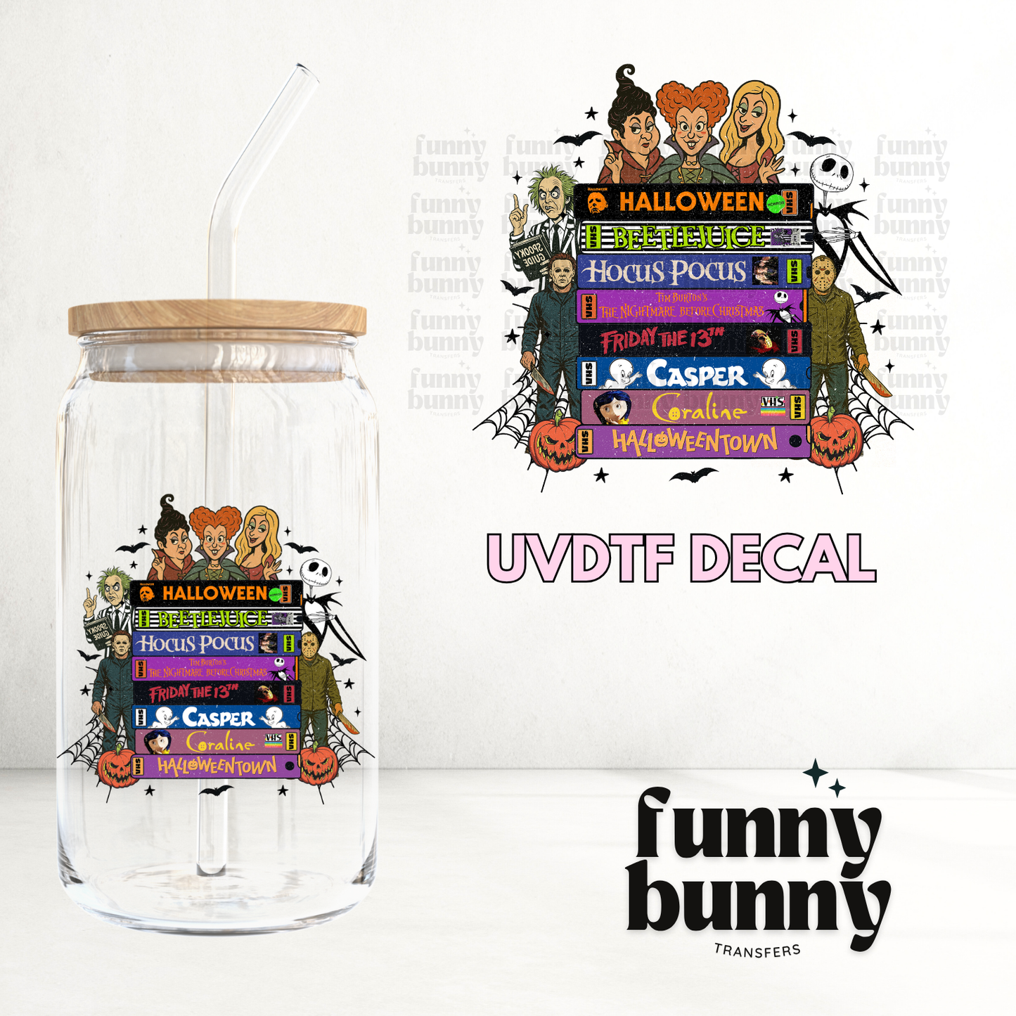 Halloween Books - UVDTF Decal