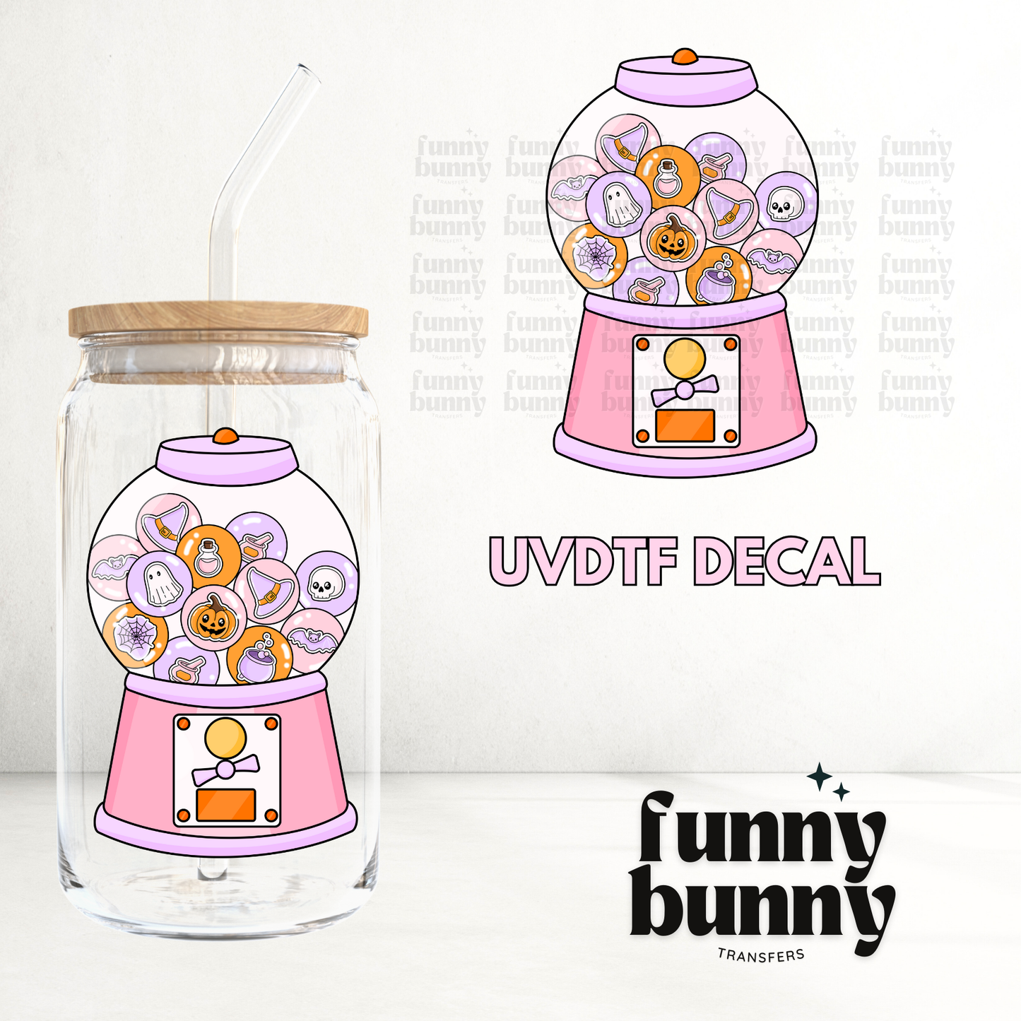 Halloween Gumball - UVDTF Decal