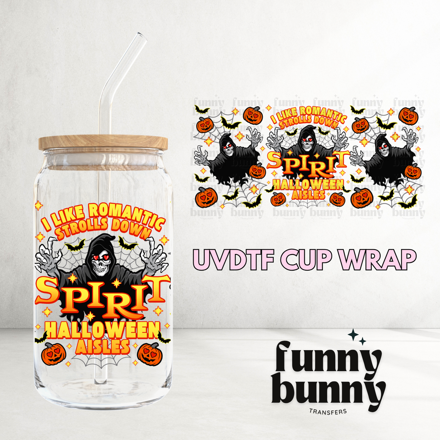 Halloween Spirit - 16oz UVDTF Cup Wrap
