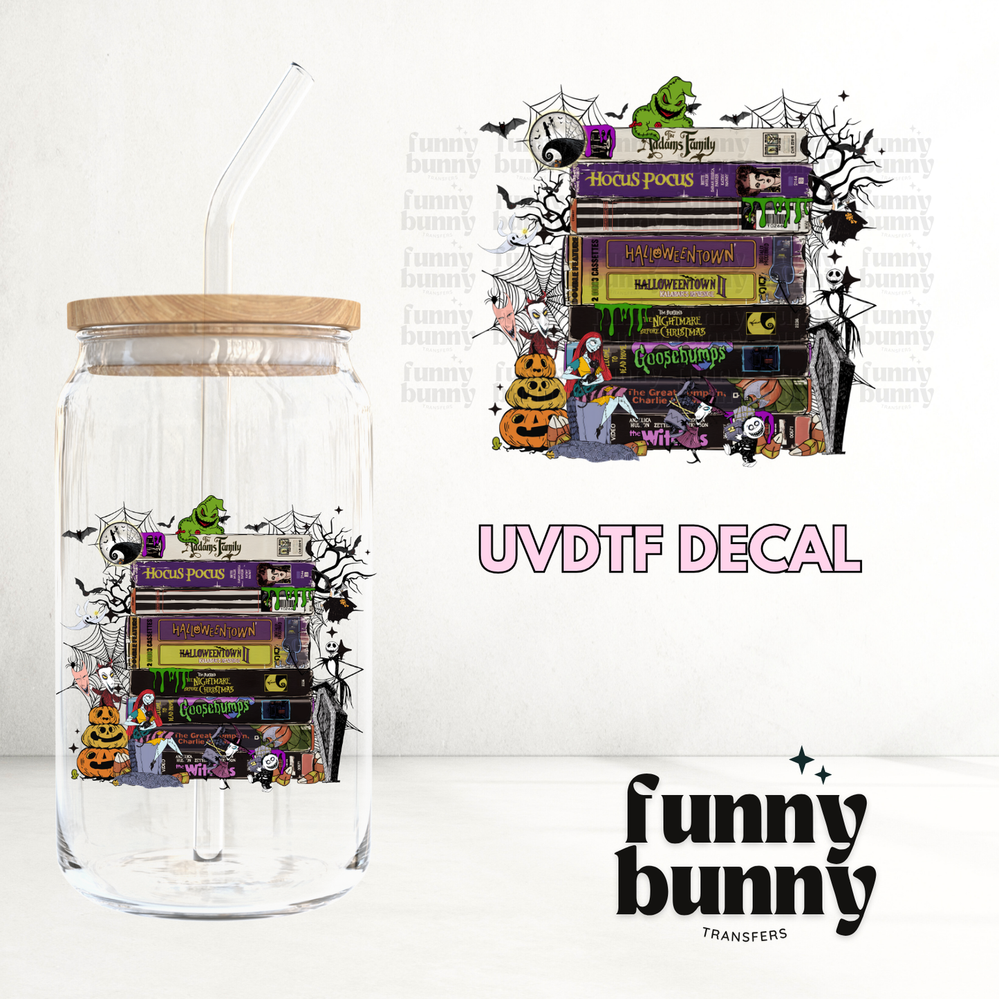 Haunted Spooky Books - UVDTF Decal