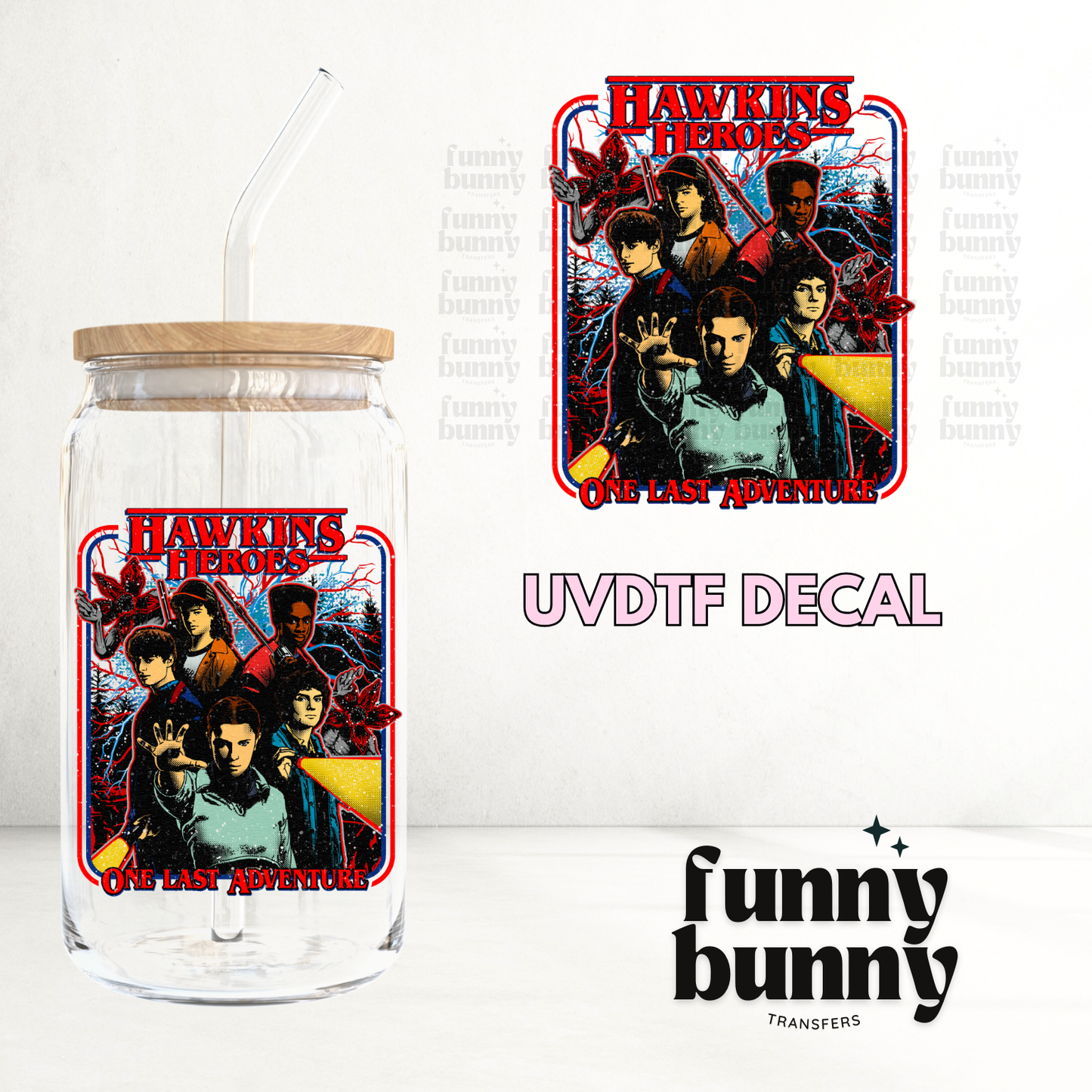 Hawkins Heroes - UVDTF Decal