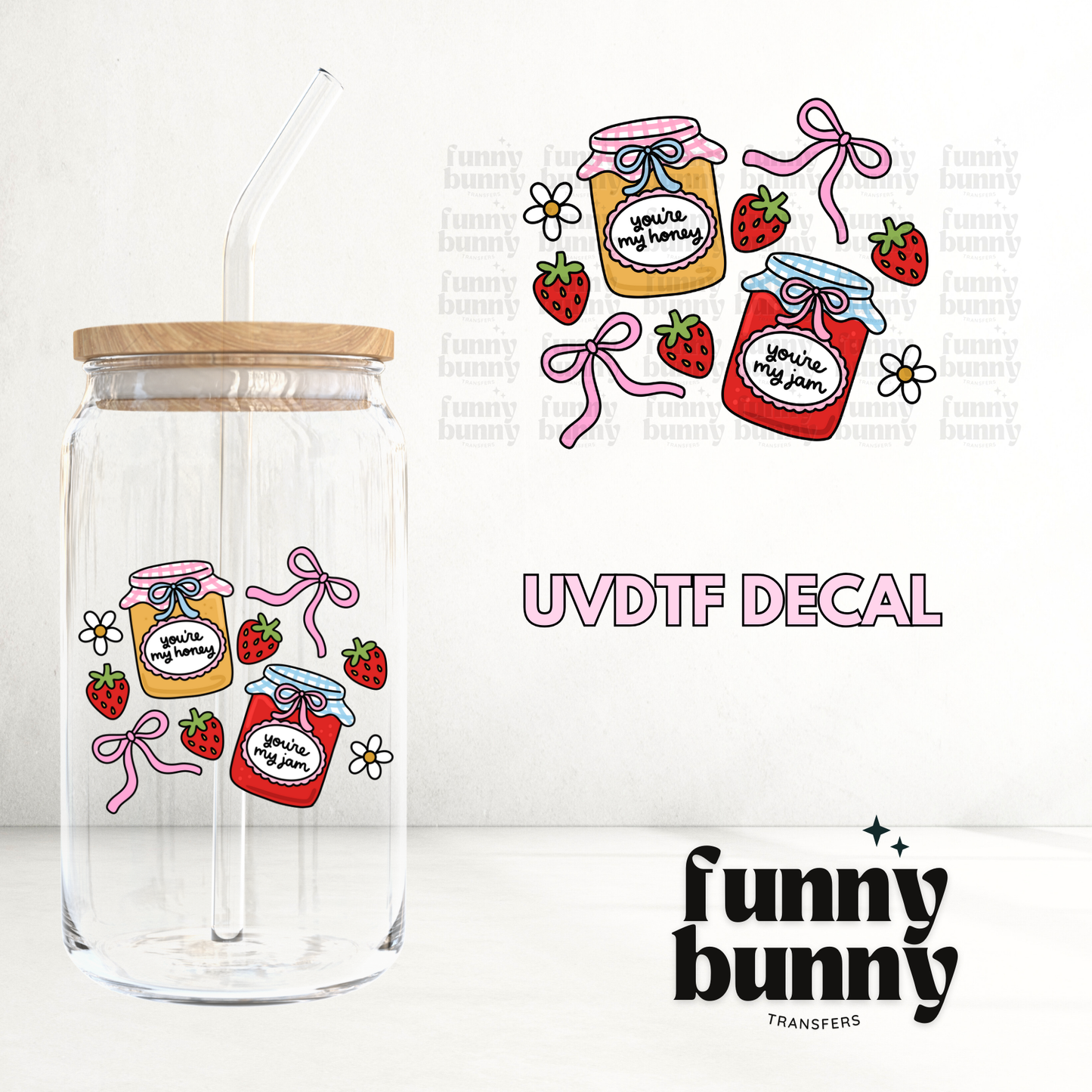 Honey Jam - UVDTF Decal