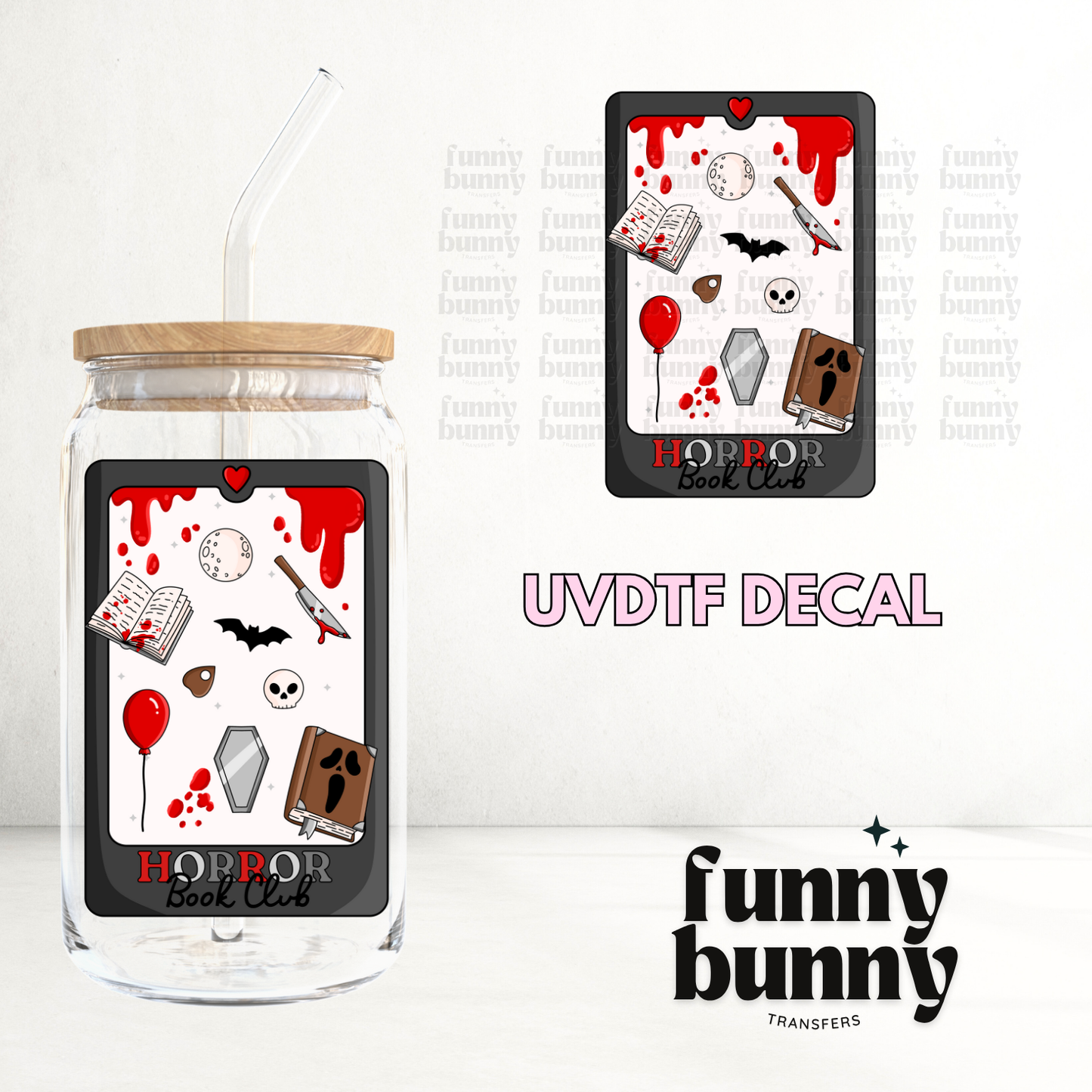 Horror Book Club 2.0 - UVDTF Decal