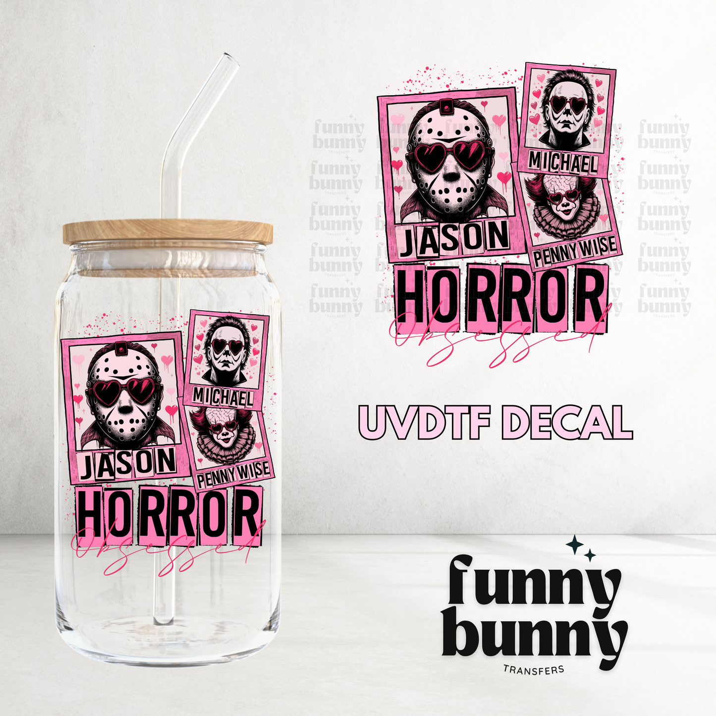 Horror Obsessed - UVDTF Decal