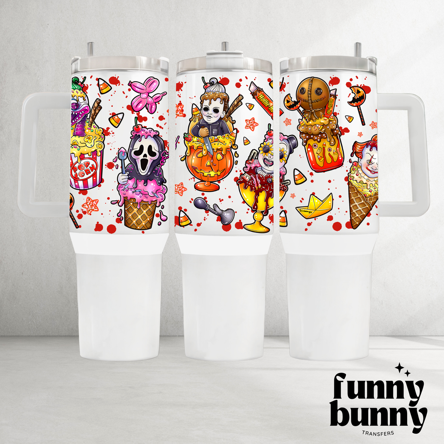 Horror Popsicles - 40oz UVDTF Tumbler Wrap