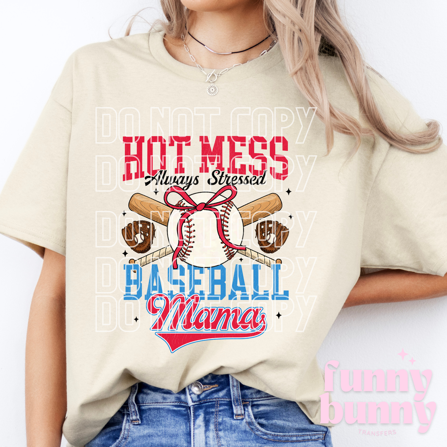 Hot Mess B Ball Mama - DTF Transfer