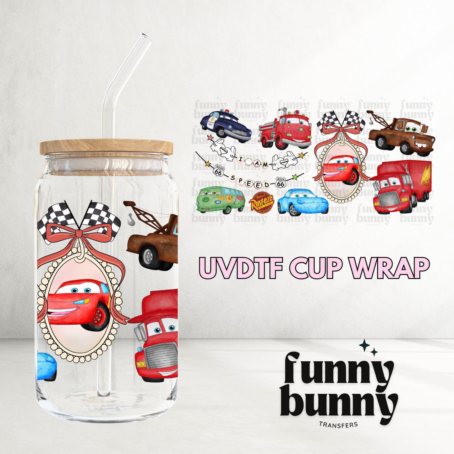 I Am Speed - 16oz UVDTF Cup Wrap
