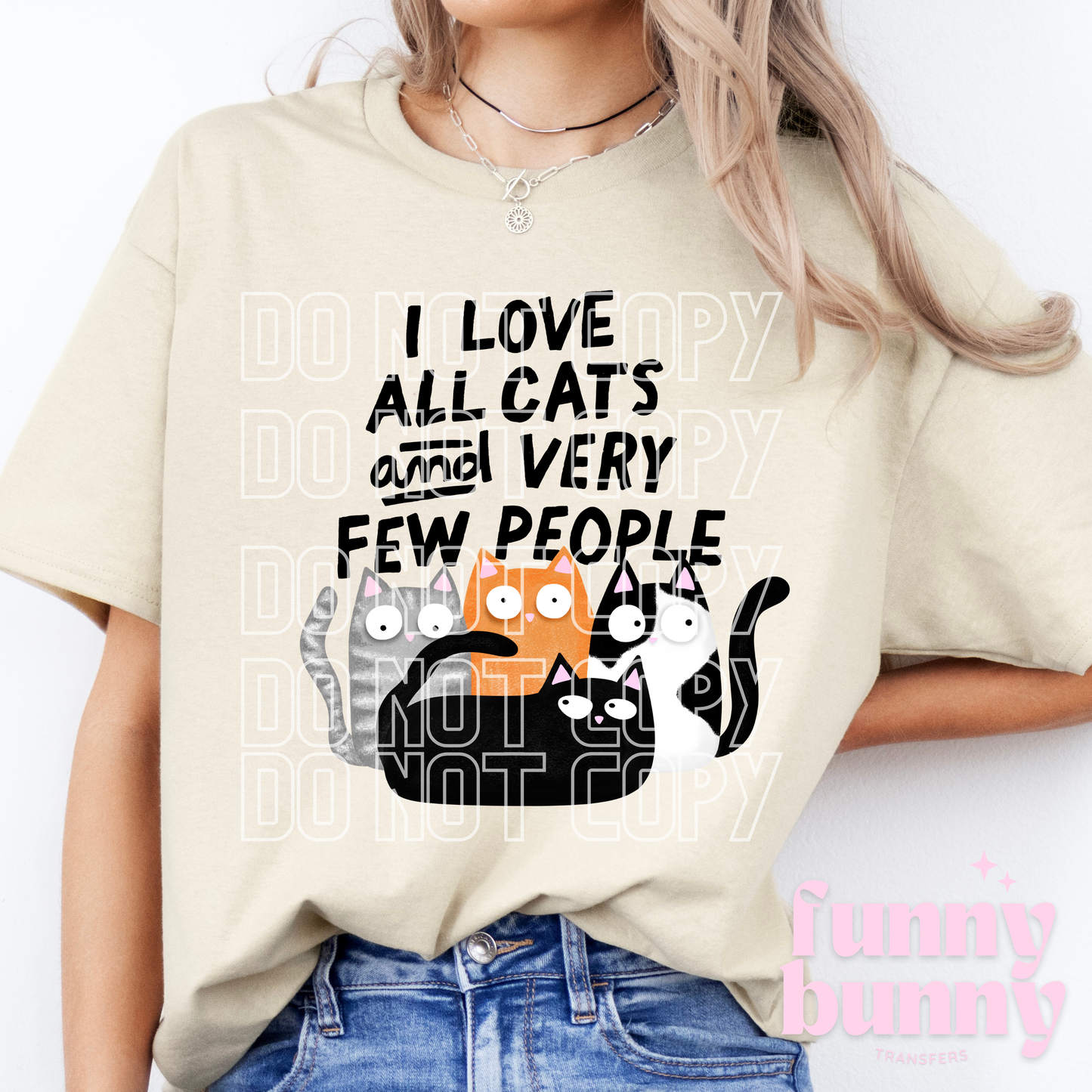 I Heart Cats & Few People - DTF Transfer