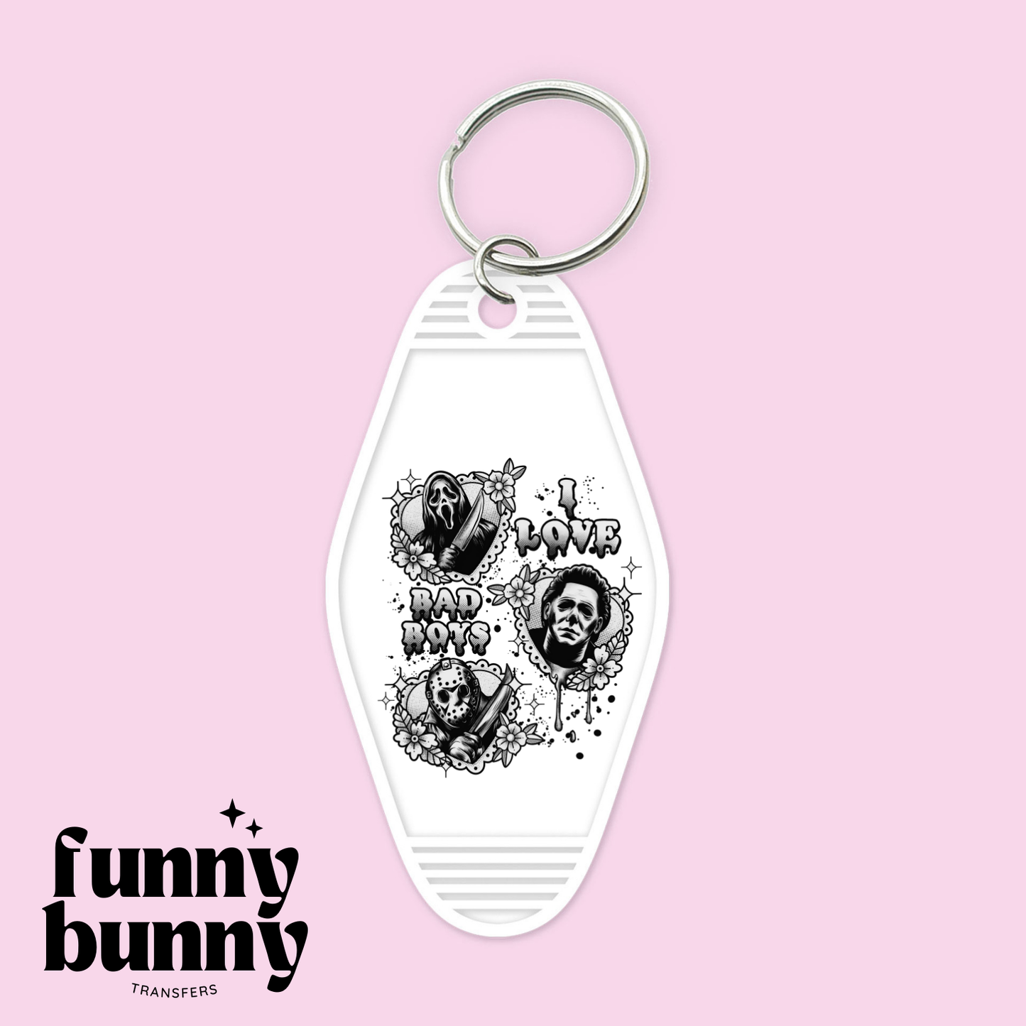 I Love Bad Boys - Motel Keychain