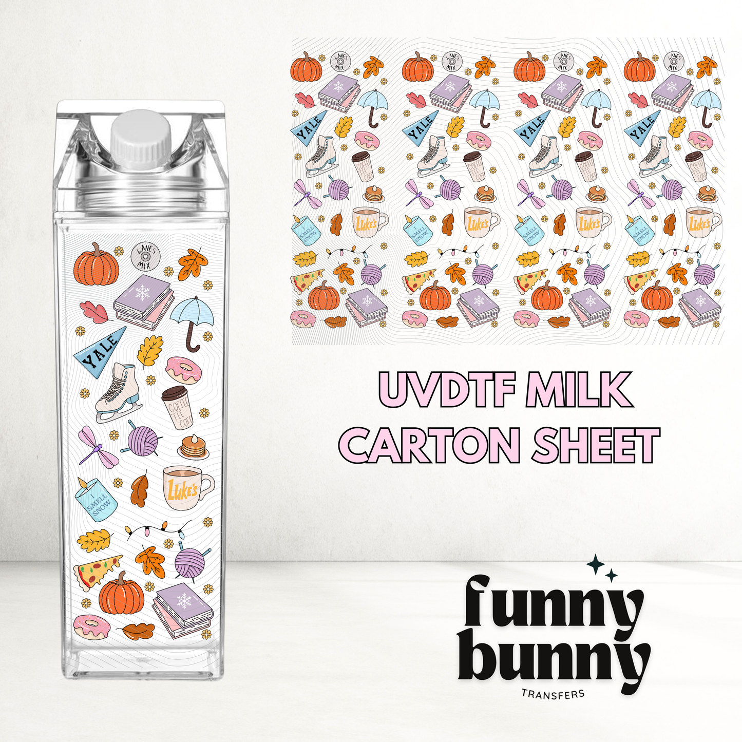 Autumn Rewatch - Milk Carton UVDTF Decals