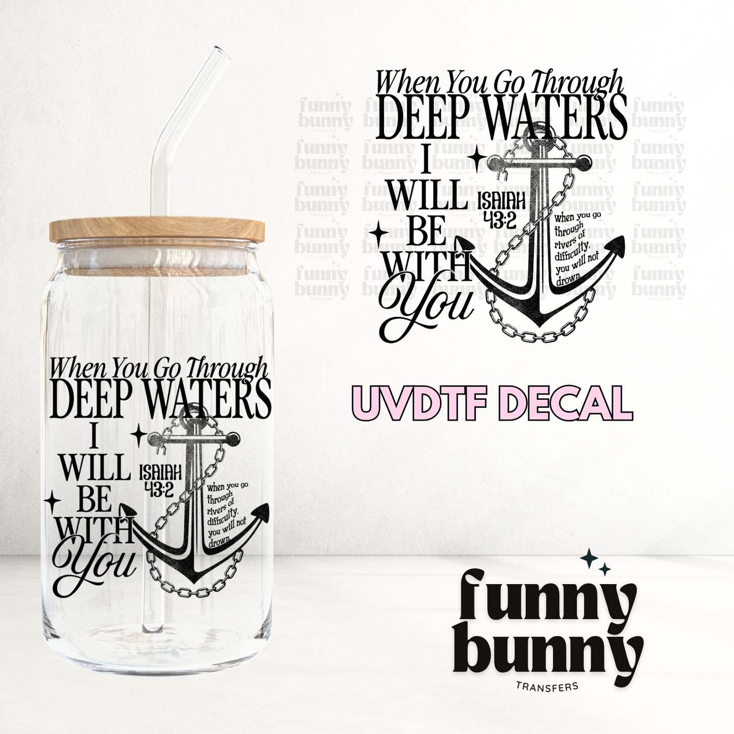 I Will Be With You - UVDTF Decal