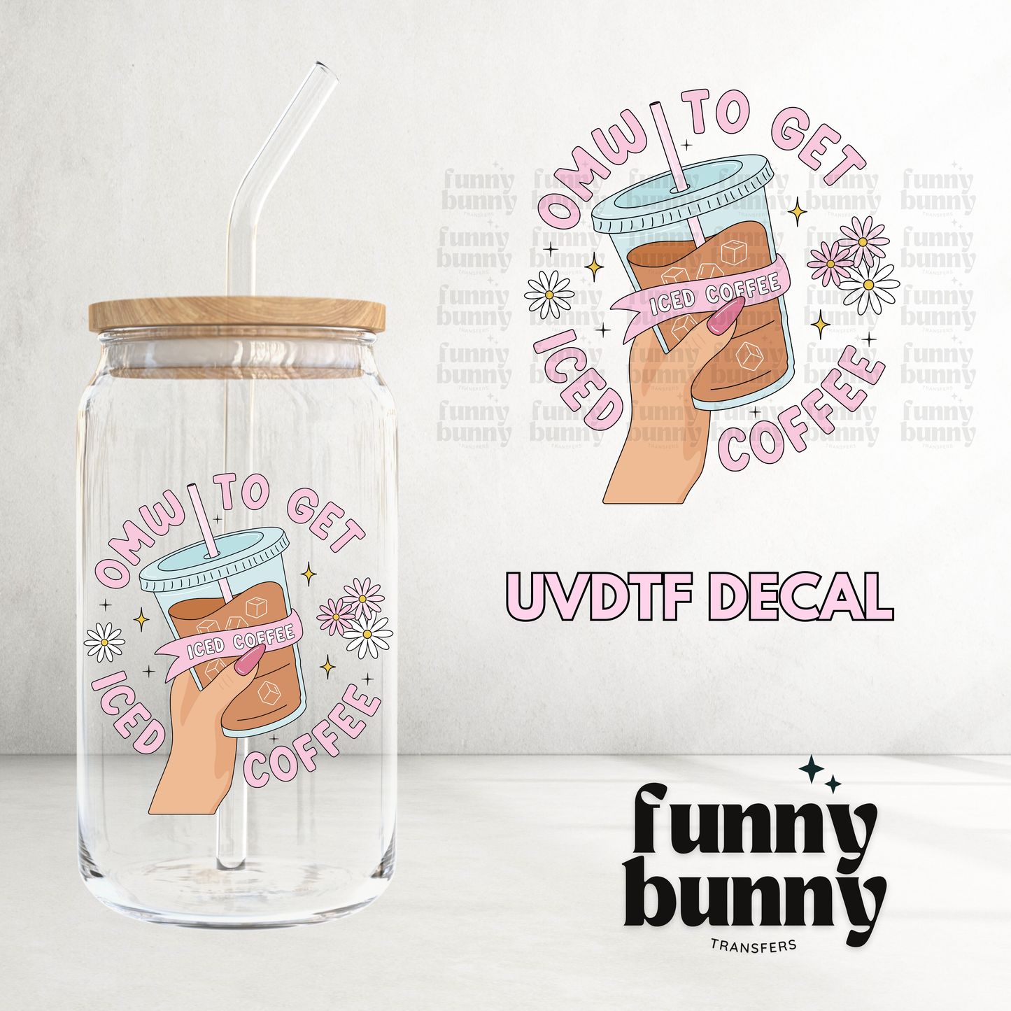 Iced Coffee Girls - UVDTF Decal
