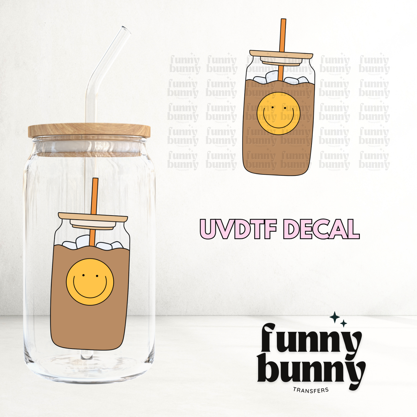 Iced Latte For The Win - UVDTF Decal