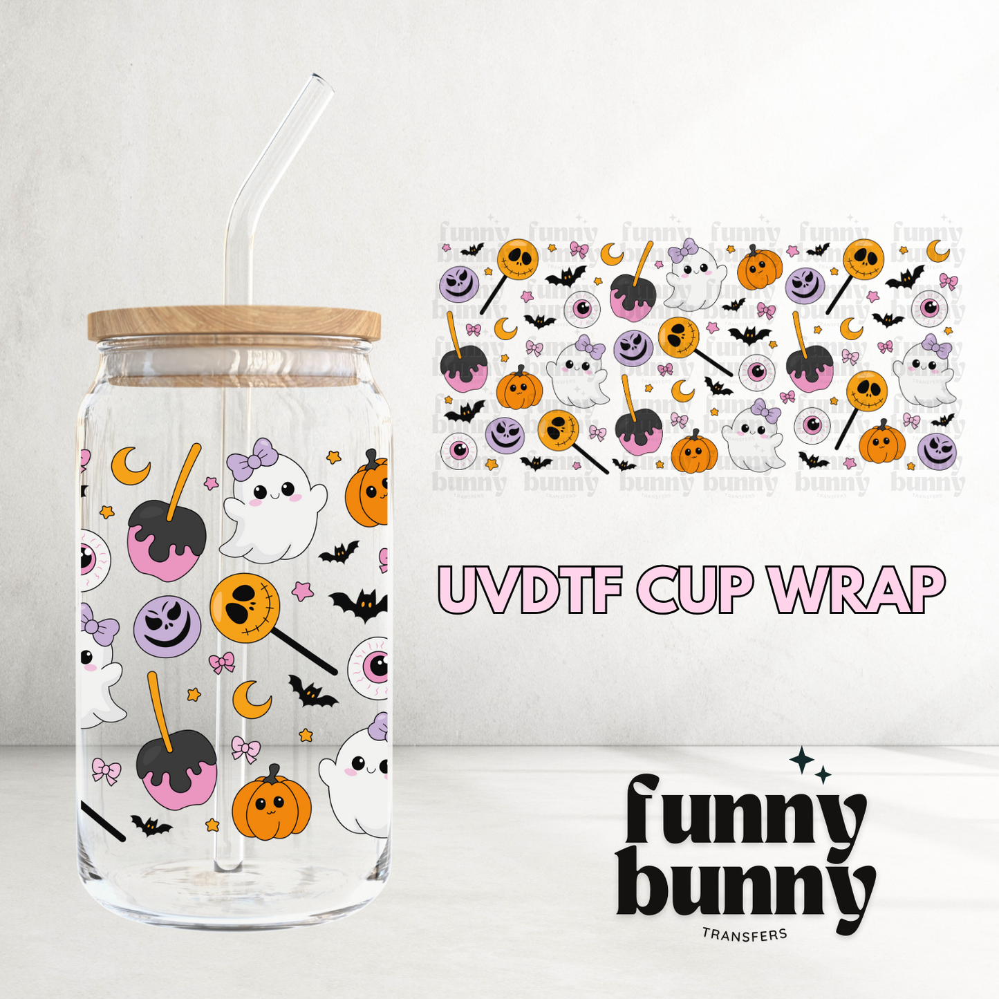Im Just A Ghoul - 16oz UVDTF Cup Wrap