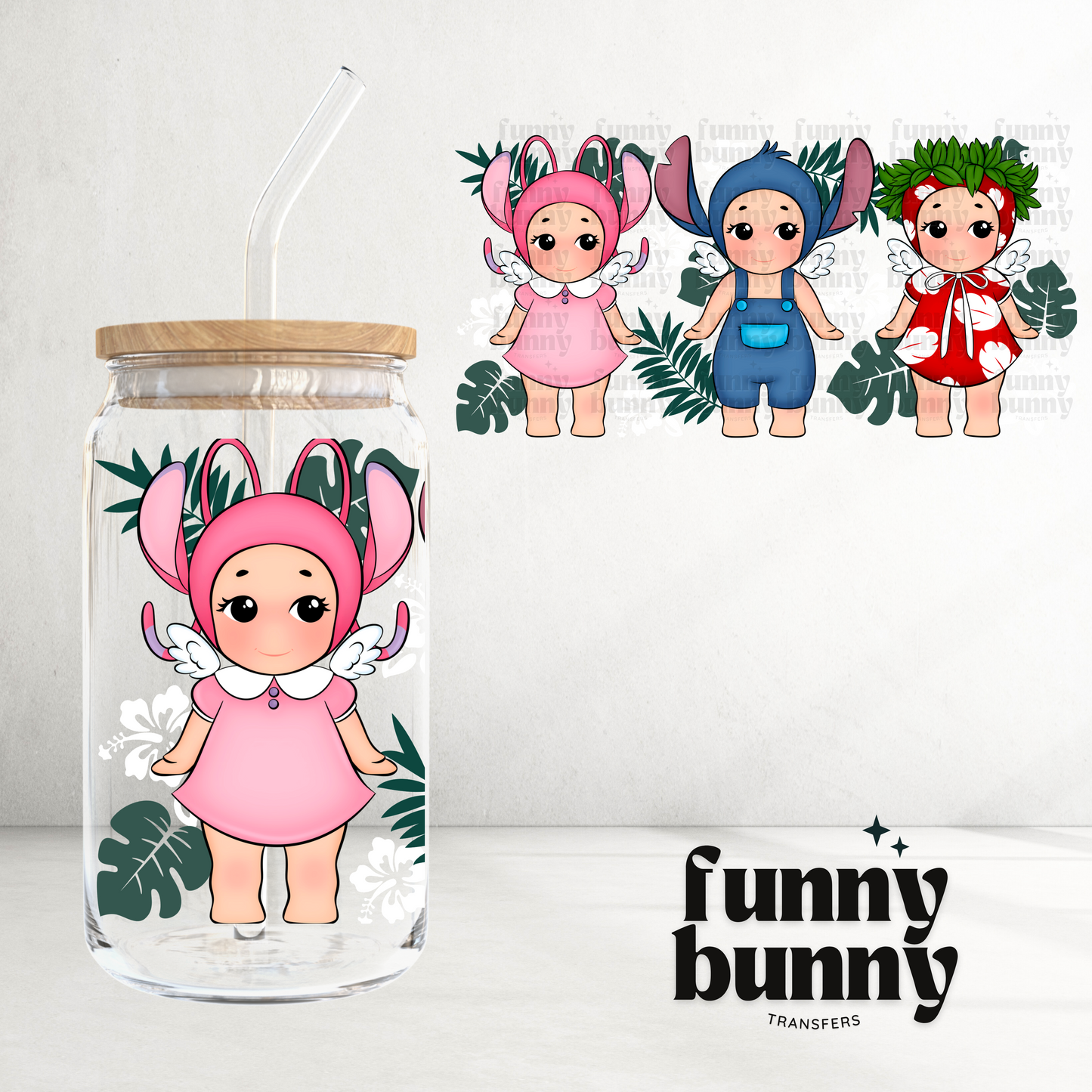 Island Angels - 16oz UVDTF Cup Wrap