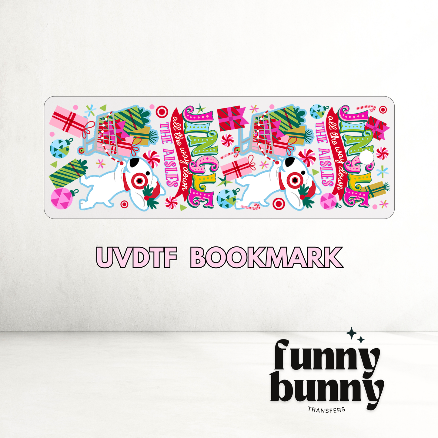 Jingle Down The Aisles - UVDTF Bookmark Decal