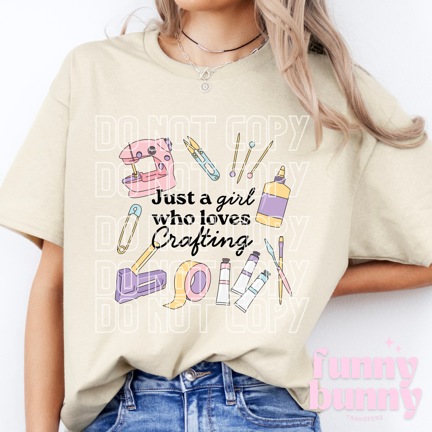 Just A Girl Who Loves Crafting - DTF Transfer