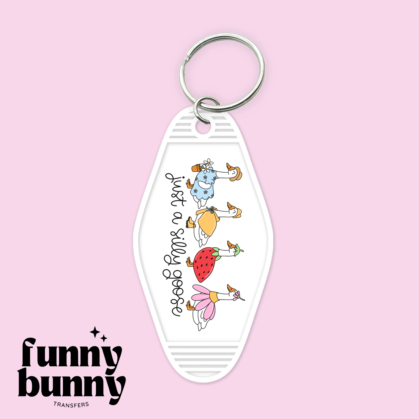 Just A Silly Goose - Motel Keychain