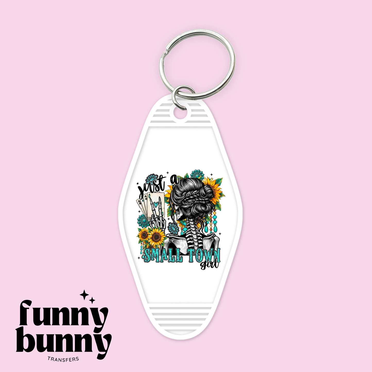 Just A Small Town Girly - Motel Keychain