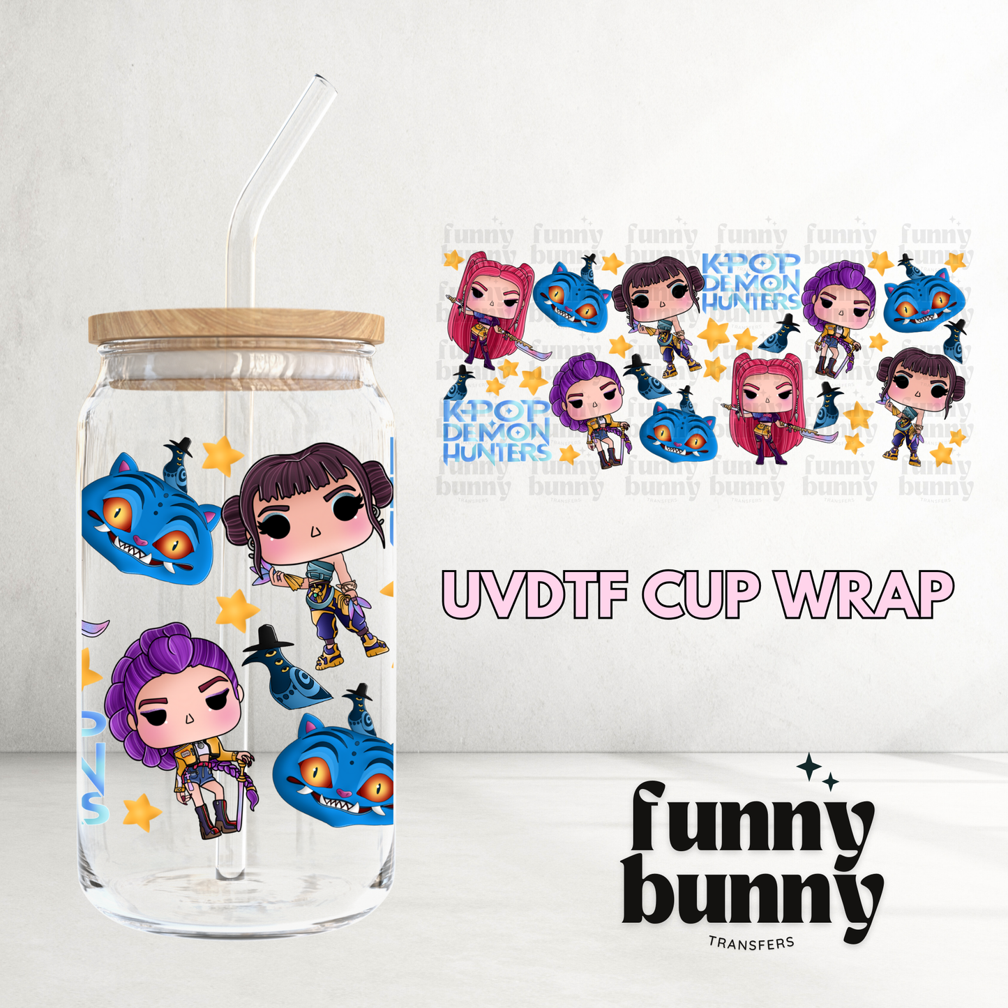 KPOP Pop - 16oz UVDTF Cup Wrap