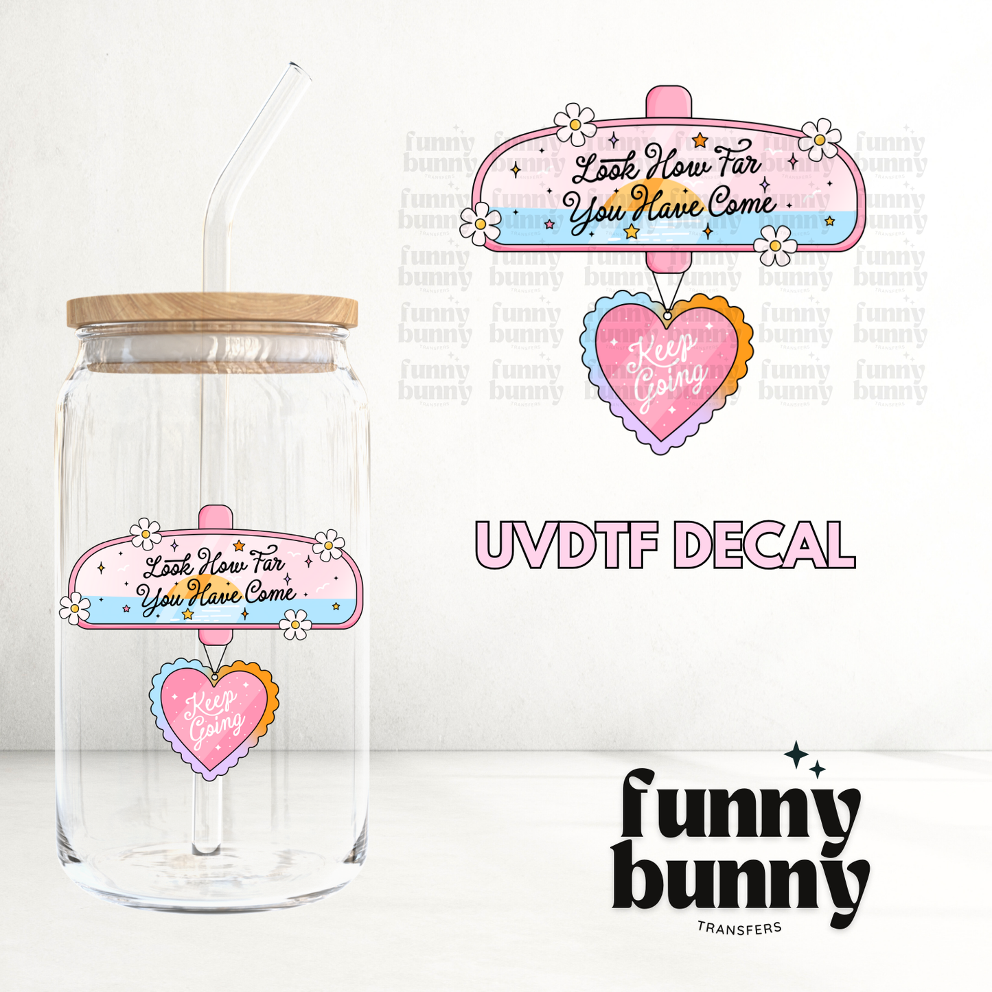 Keep Going Heart - UVDTF Decal