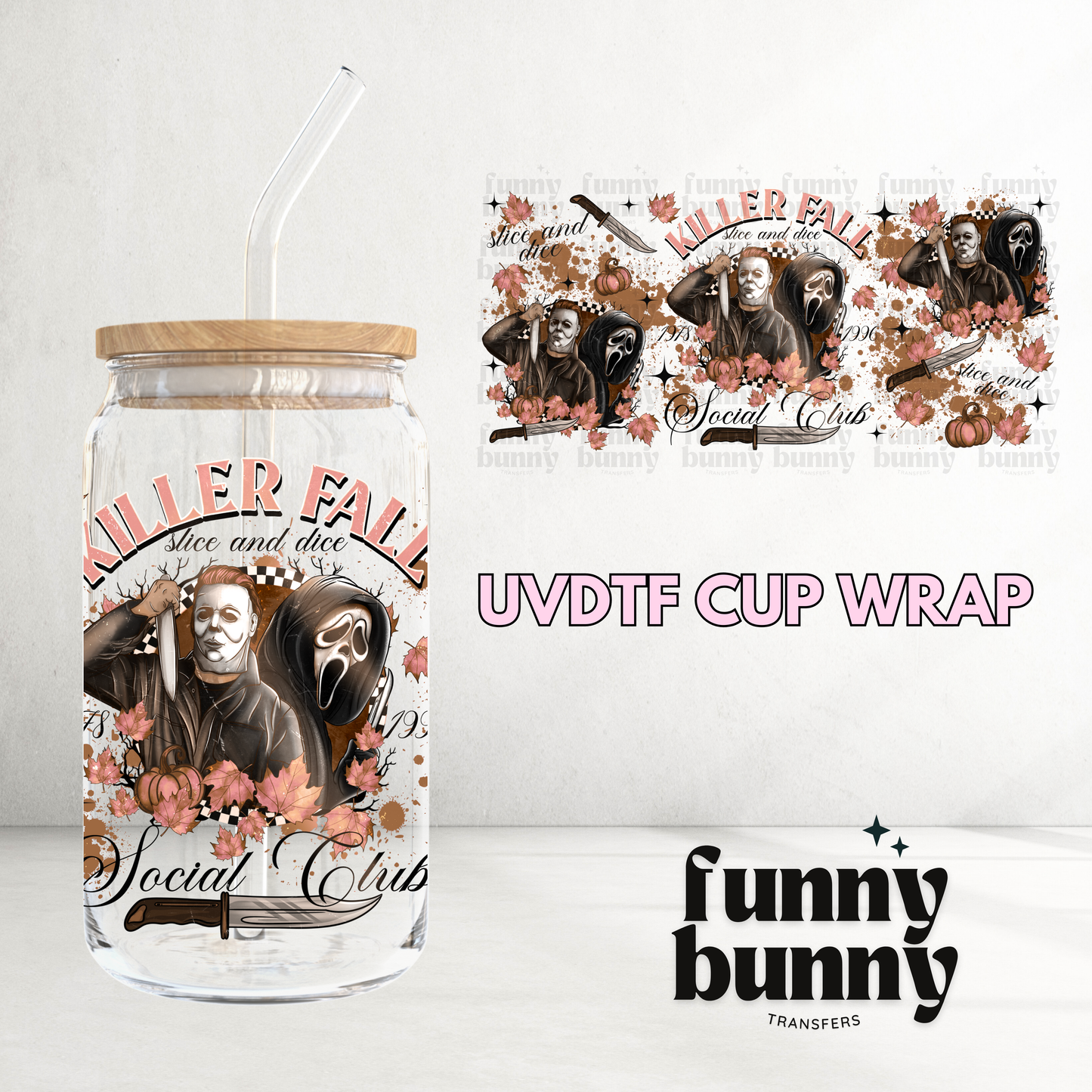 Killer Boys of Fall - 16oz UVDTF Cup Wrap