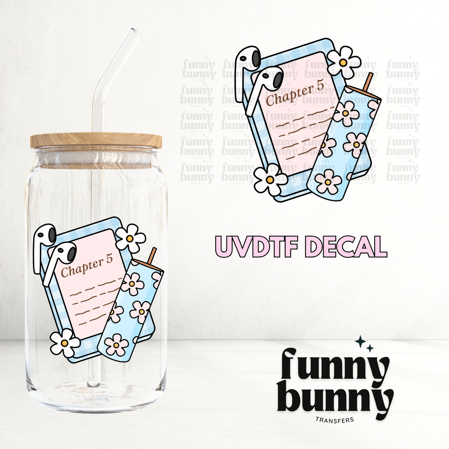 Kindle Girly 2.0 - UVDTF Decal