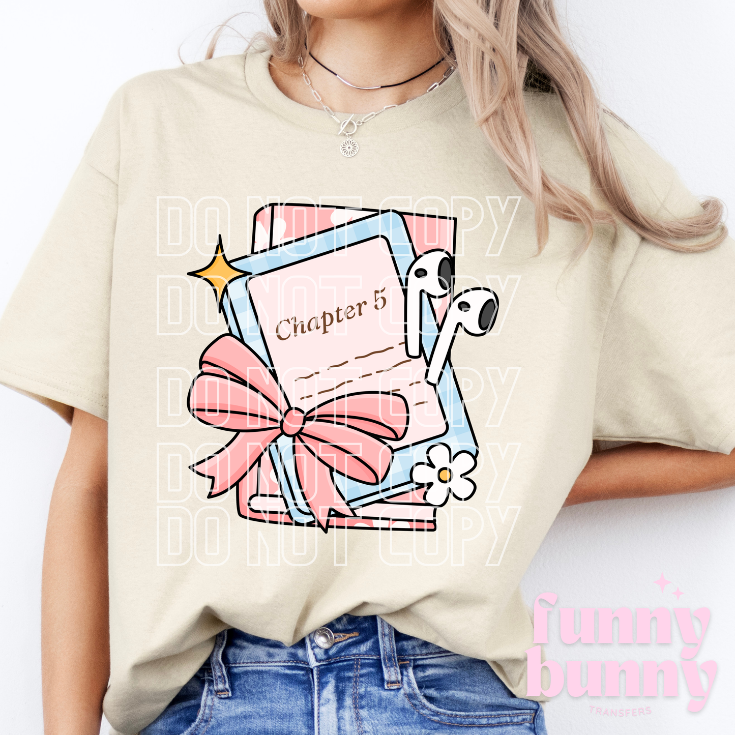 Kindle Girly Bow 2.0 - DTF Transfer