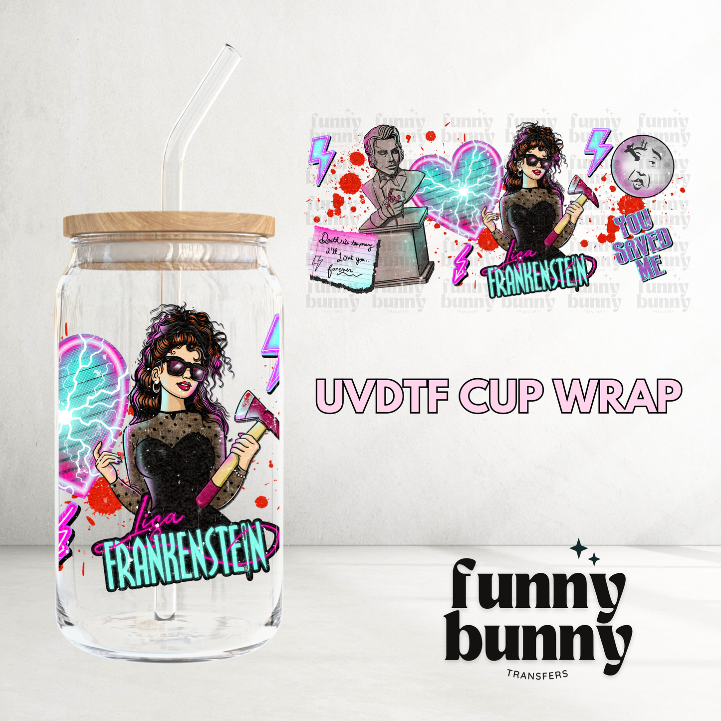 Lisa You Saved Me - 16oz UVDTF Cup Wrap