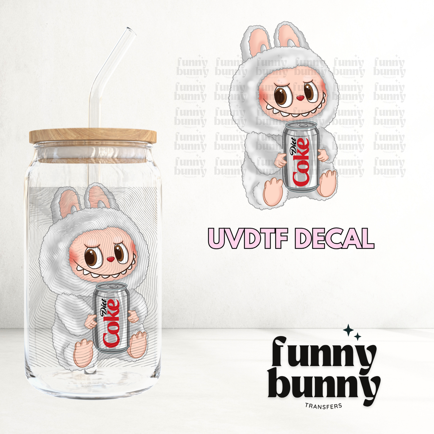 Labu Coke Can Monster - UVDTF Decal