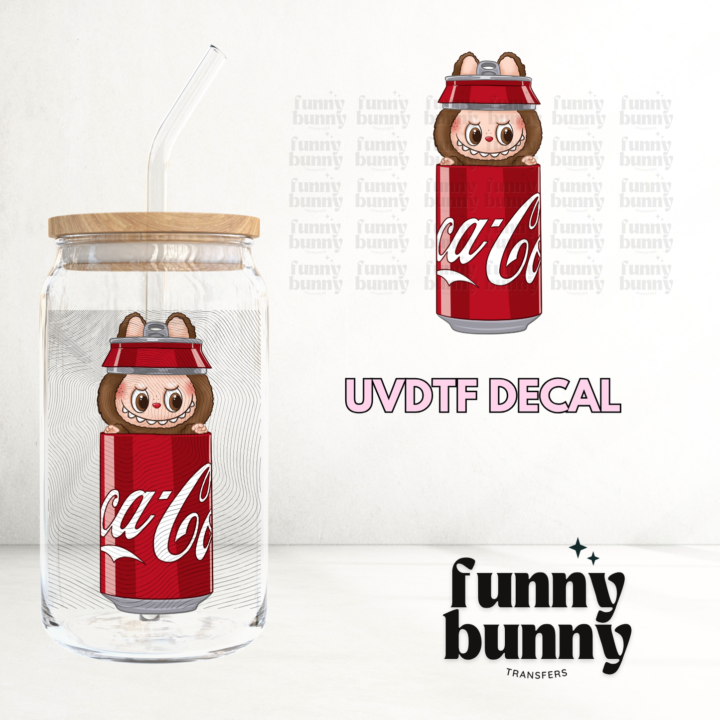 Labu Cola Can Monster II - UVDTF Decal