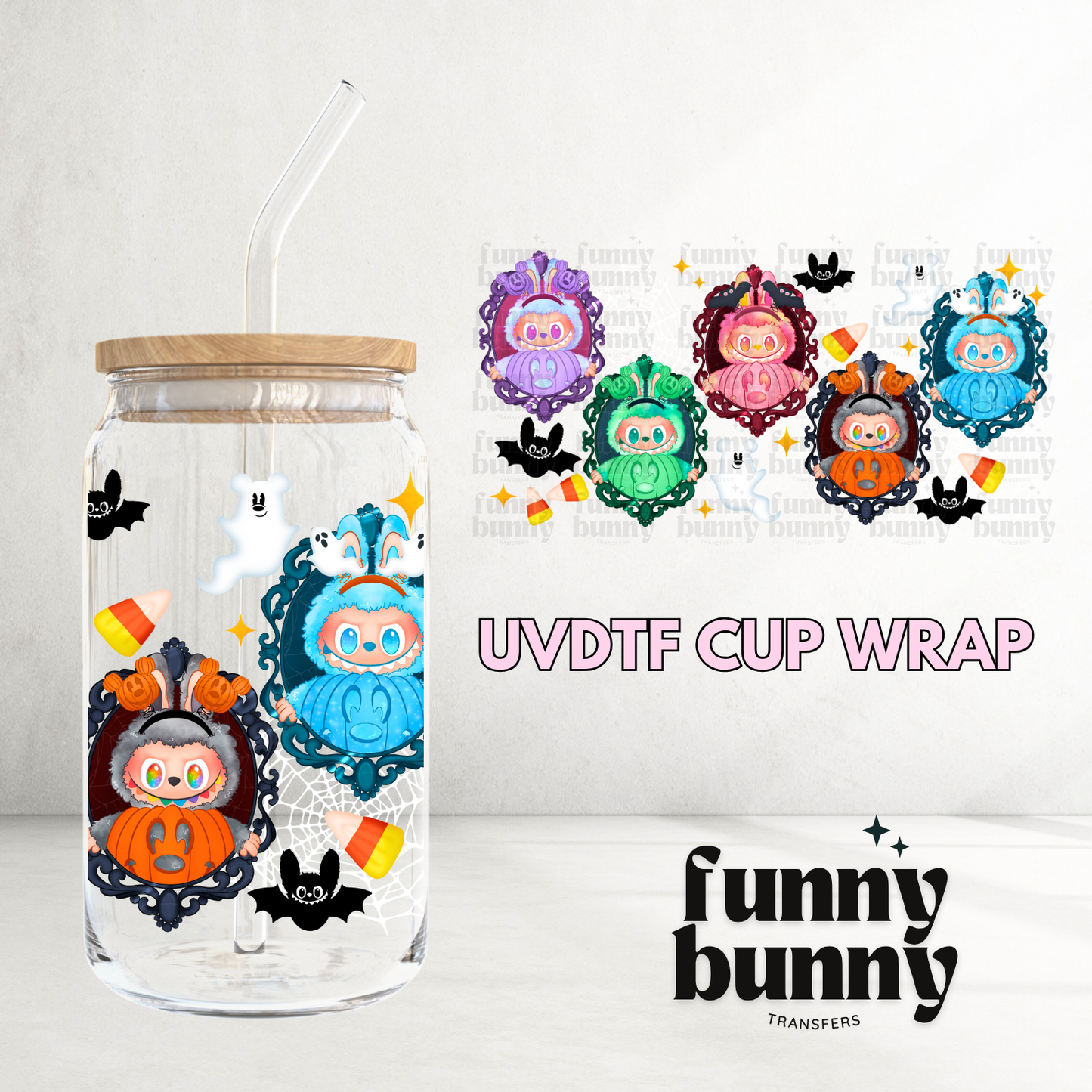 Labu Halloween Cuties - 16oz UVDTF Cup Wrap